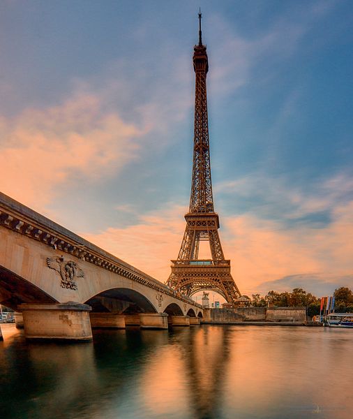 Eiffel Tower At The River Seine, Paris