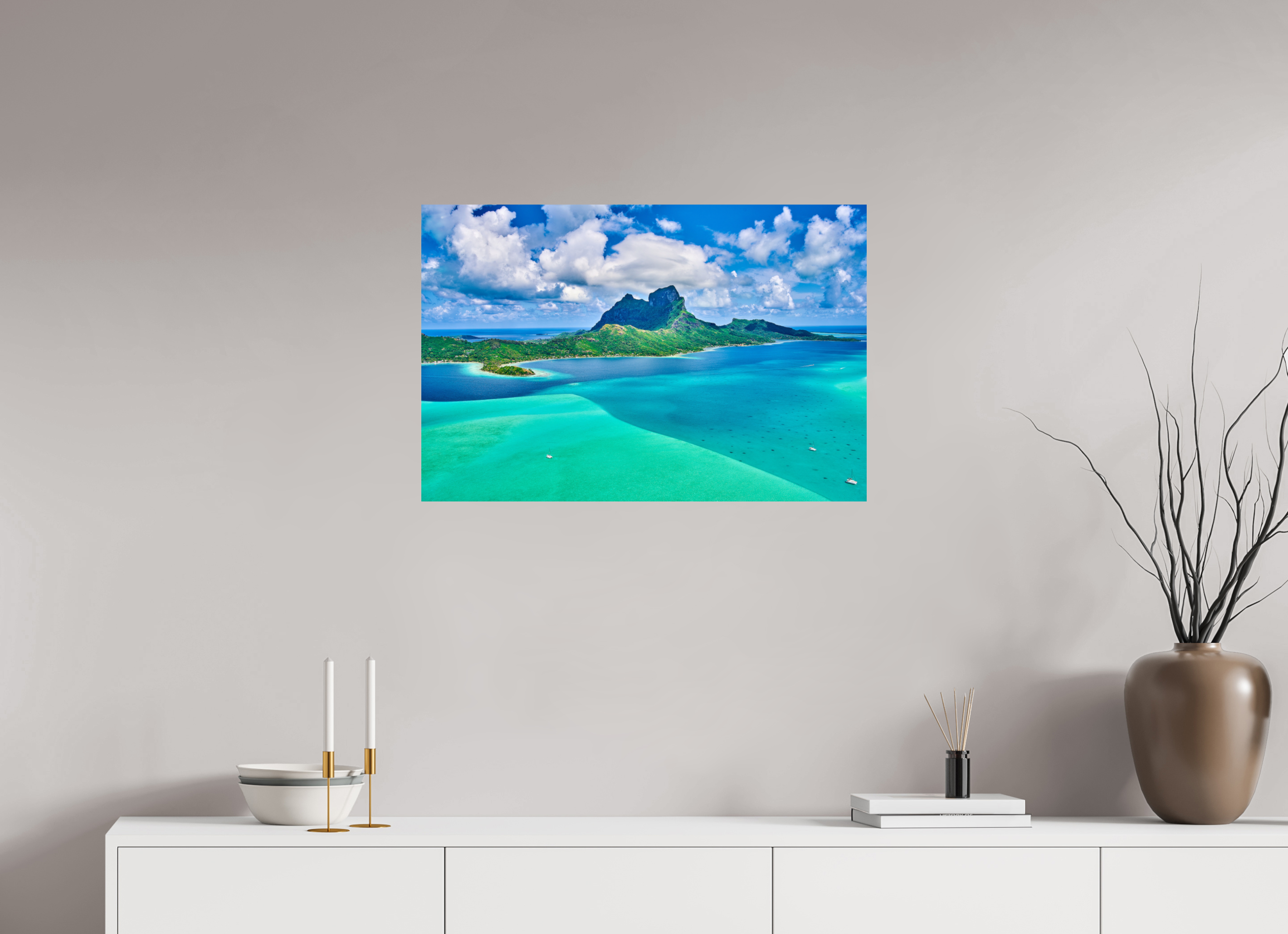 30 x 20″, Giclée Alu-Dibond Above Paradise
