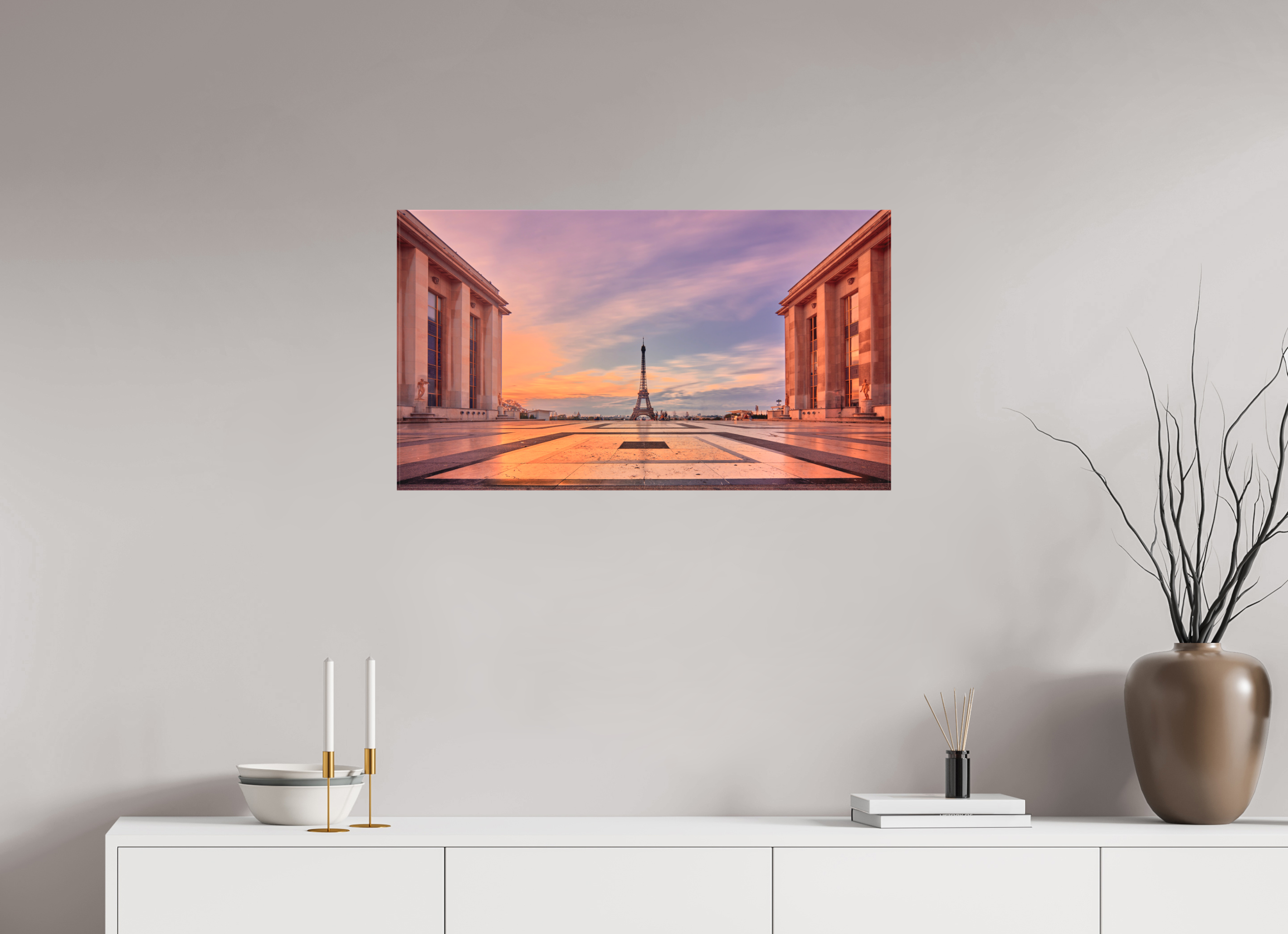 32 x 18″, Fine Art Textile Trocadéro