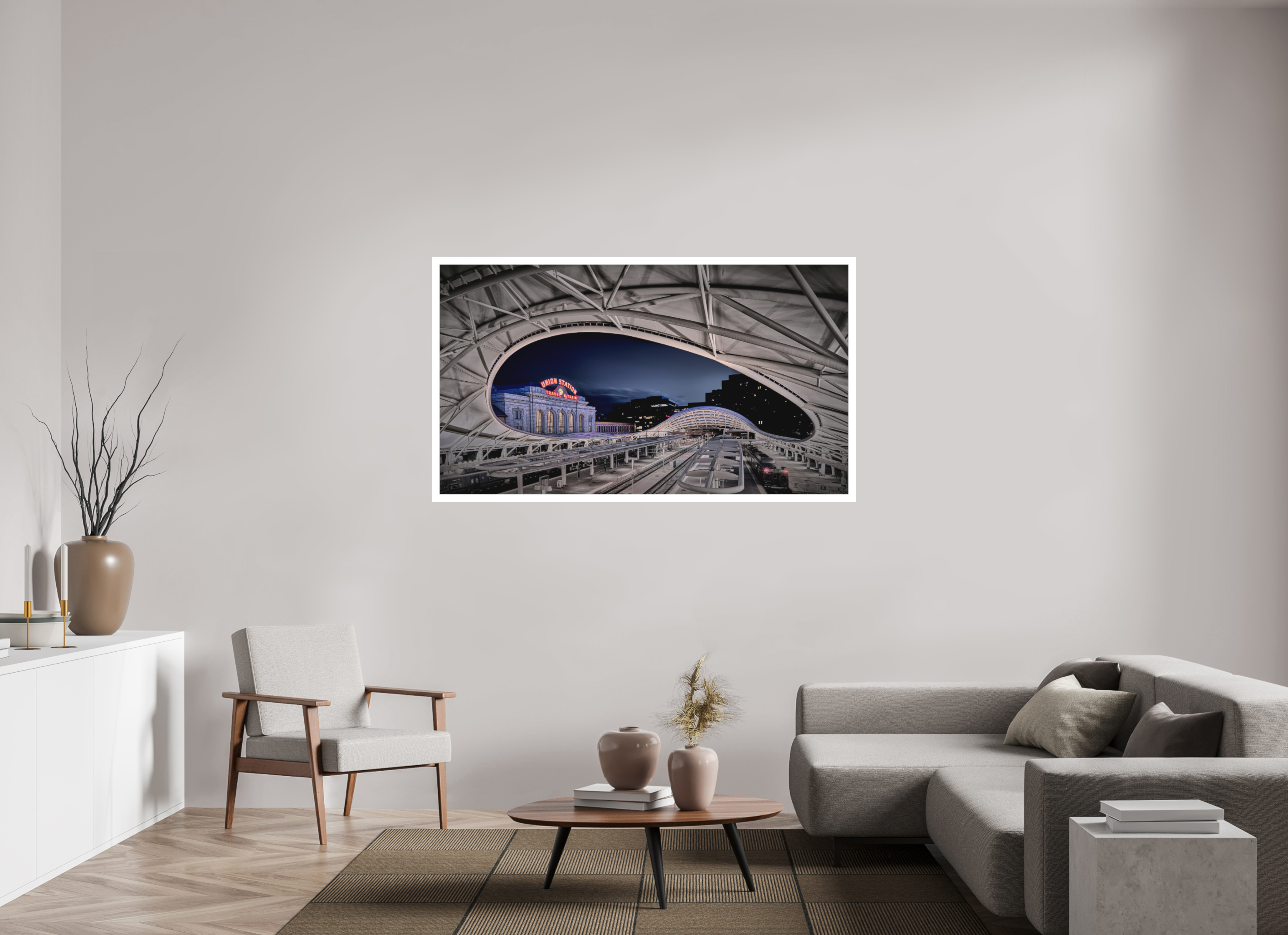 64 x 36″, Fine Art Bonded Acrylic Denver's Union Station