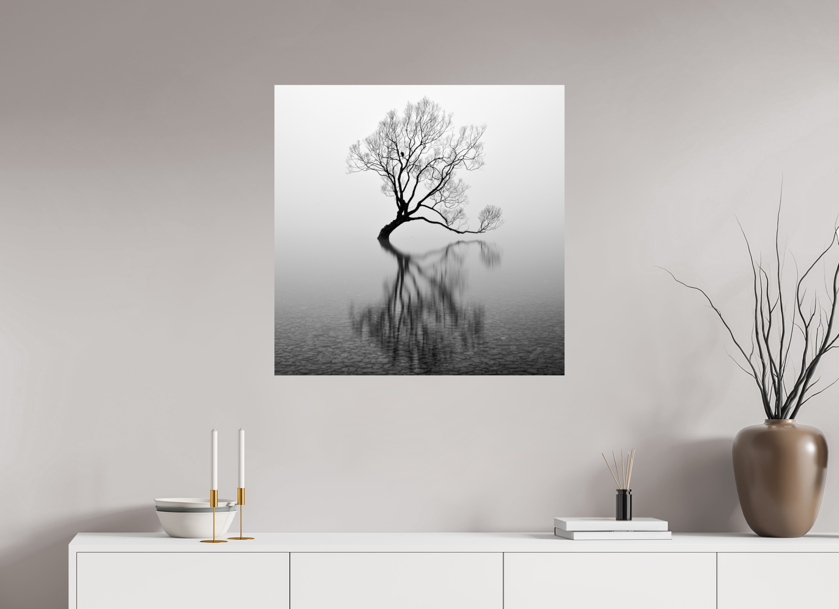 30 x 30″, Giclée Alu-Dibond Wanaka I: Rich Minimalism