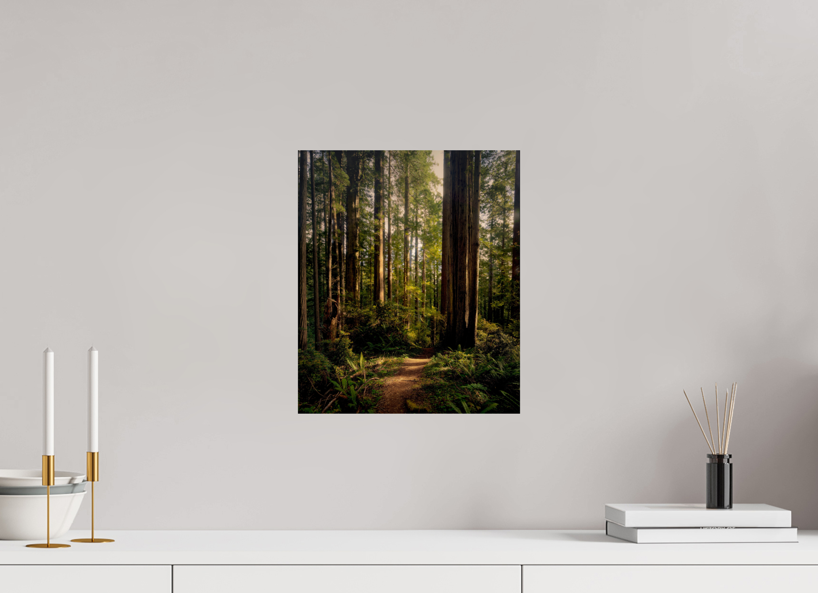12 x 14.3″, Giclée Alu-Dibond "I went to the woods . . .."