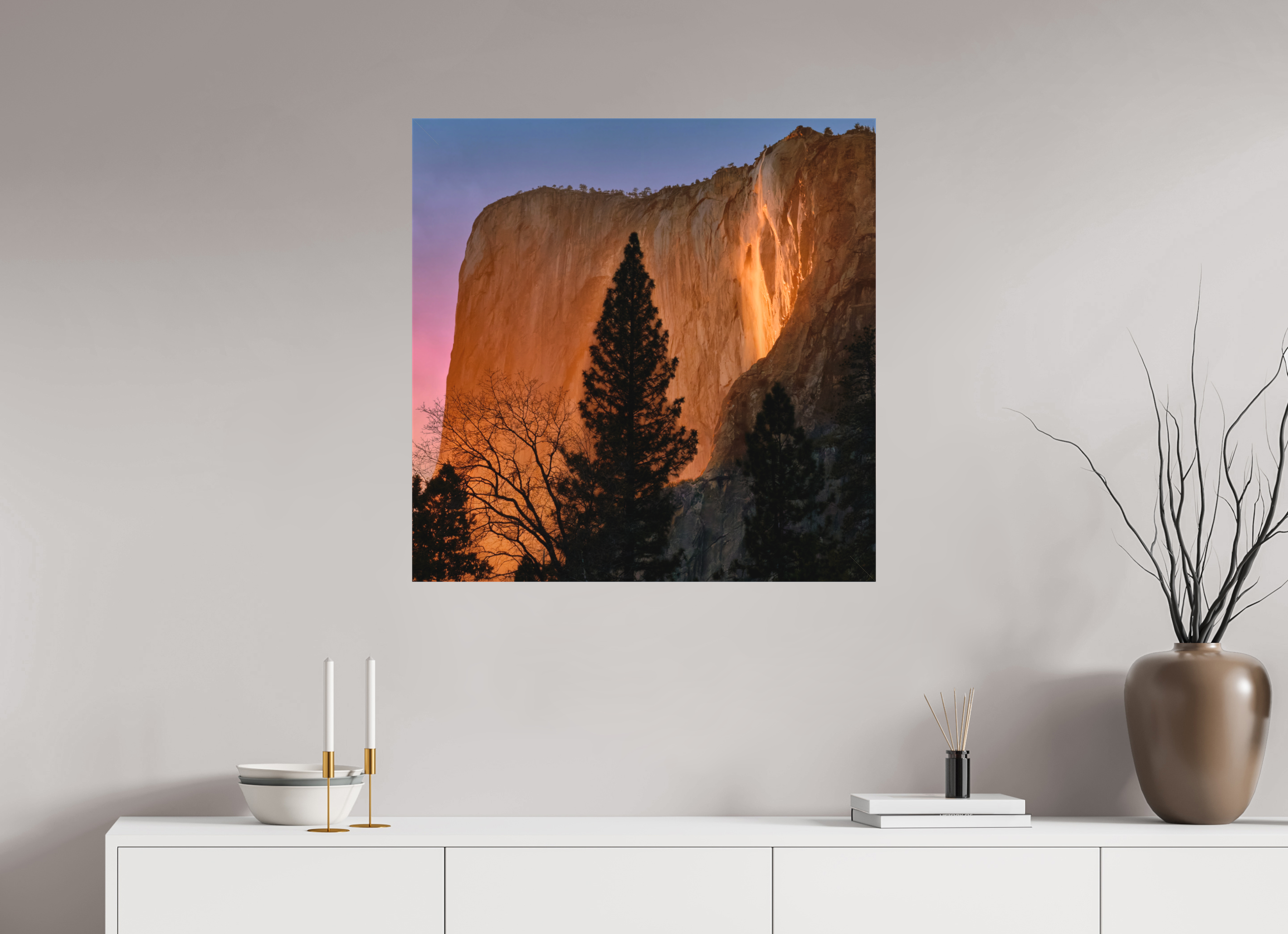 30 x 30″, Fine Art Textile Horsetail Fall 2025