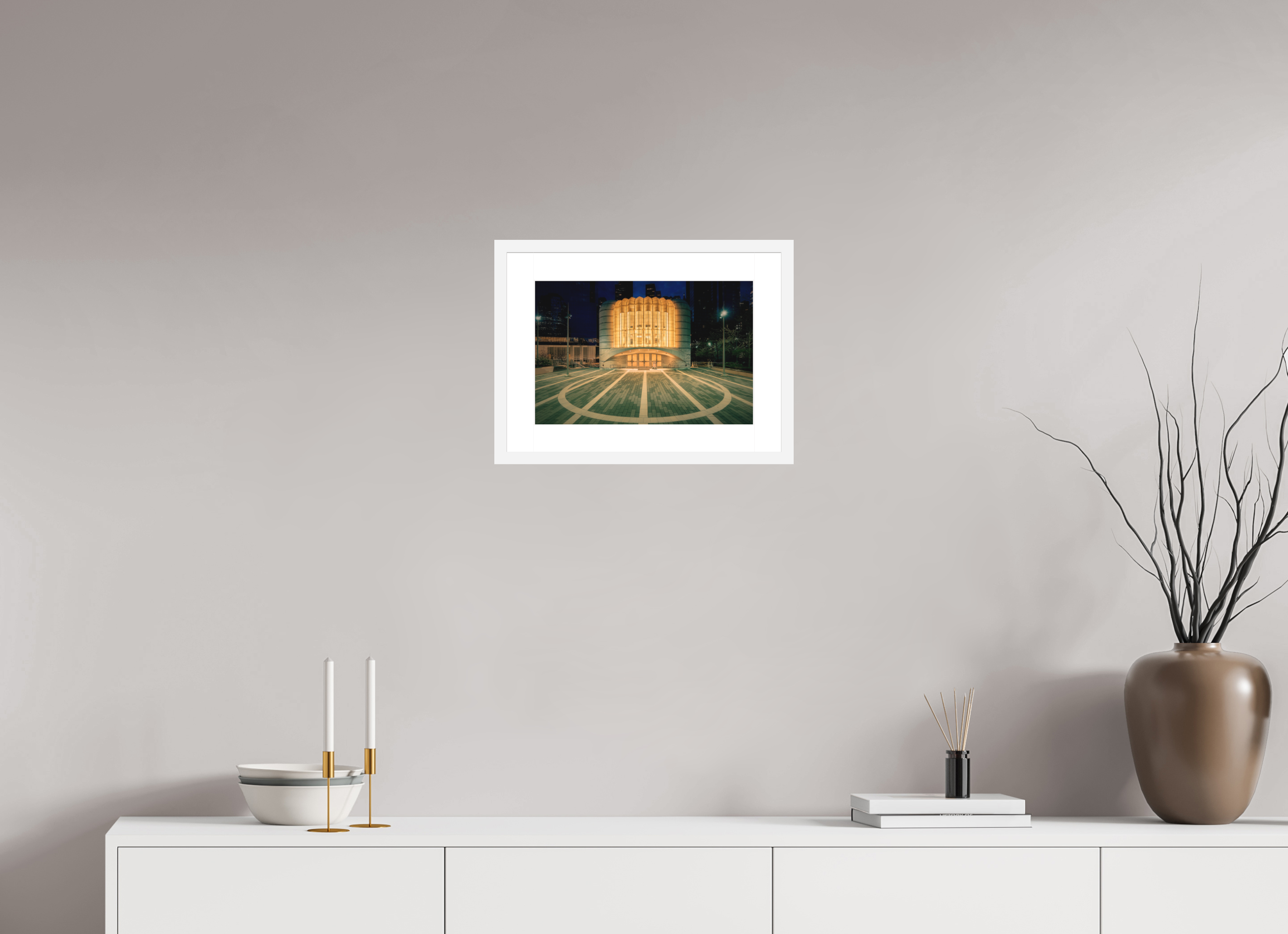 15 x 10″, Passe-Partout White Frame The St. Nicholas Greek Orthodox Church
