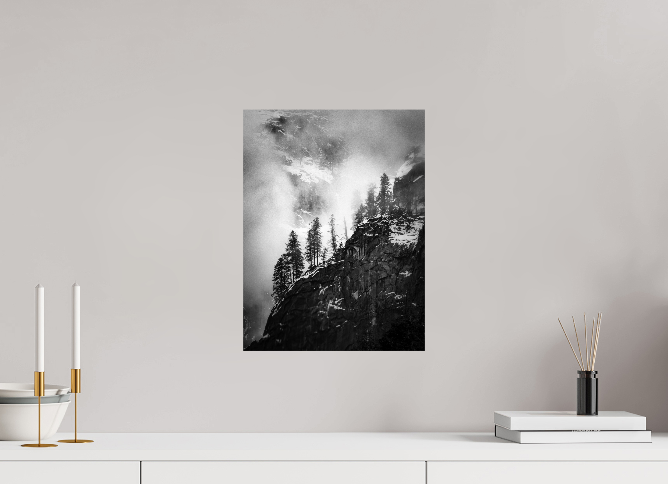 12 x 16″, Giclée Alu-Dibond Pines on Granite