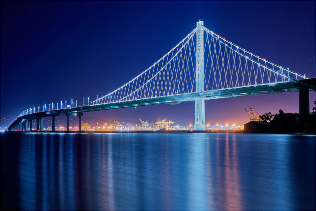 Main image The Bay Bridge at Night