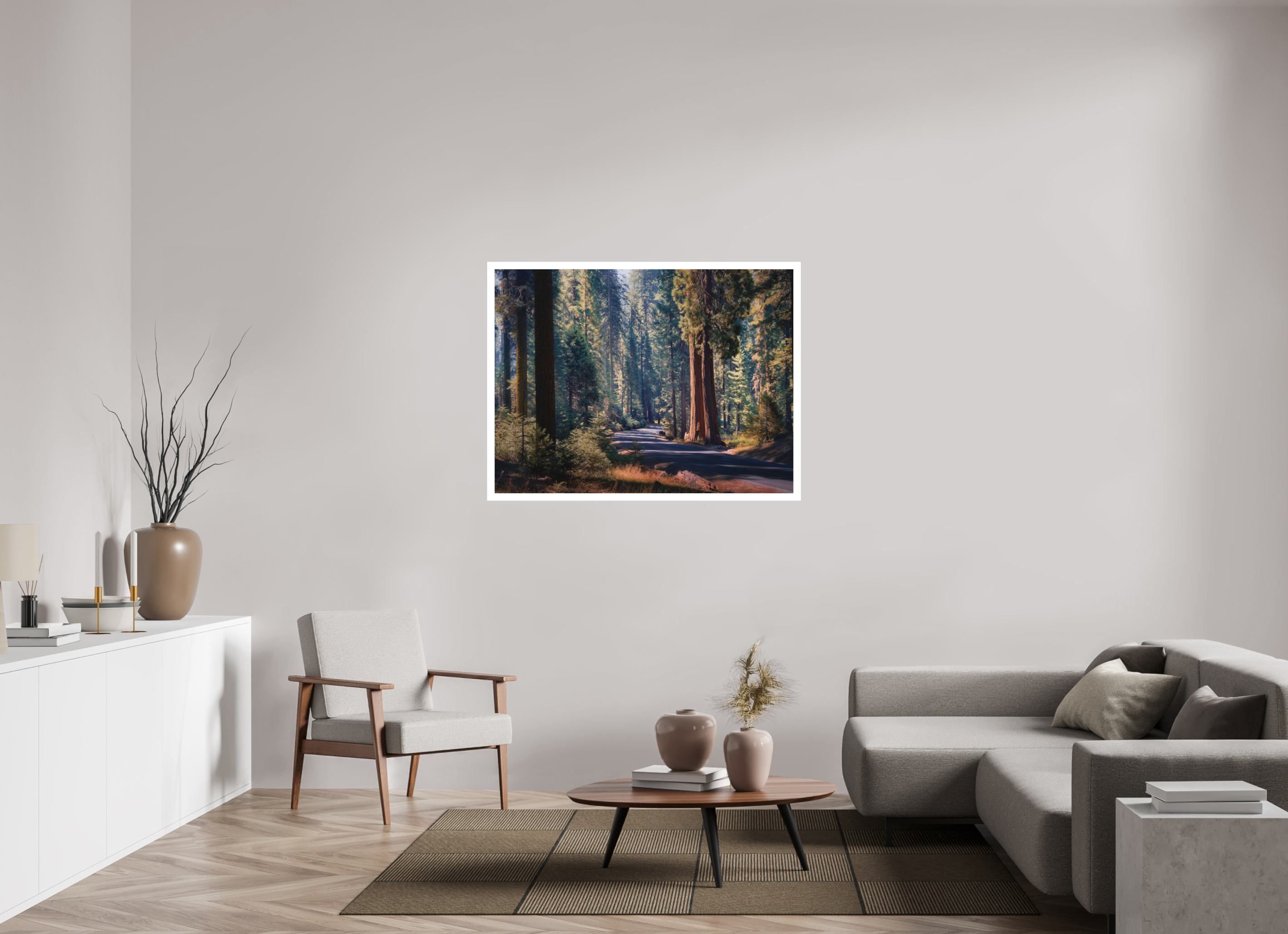 48 x 36″, Fine Art Bonded Acrylic The Generals Highway I : Sequoia National Park