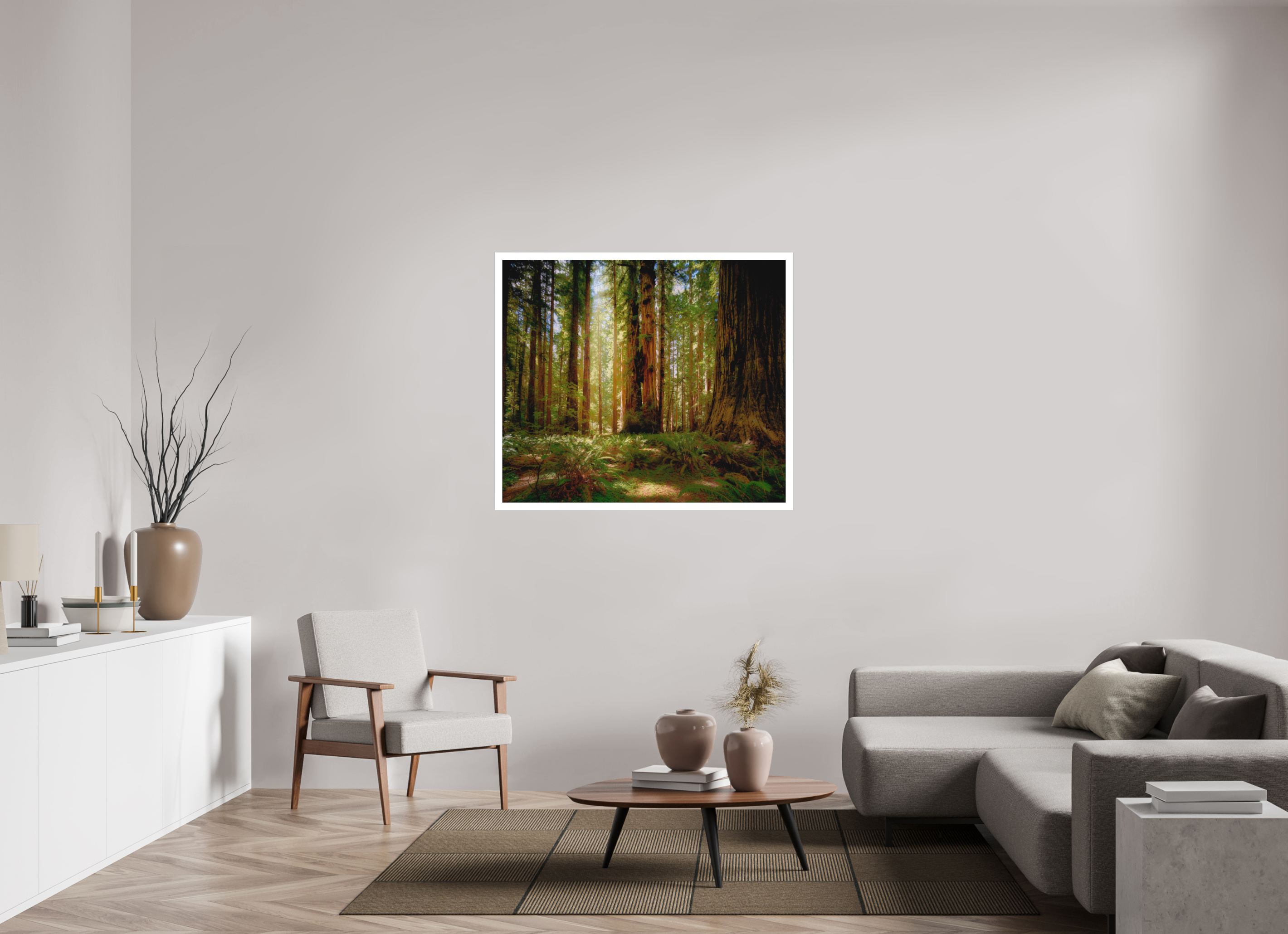 45.6 x 39″, Fine Art Bonded Acrylic Life & Light Beneath the Giants