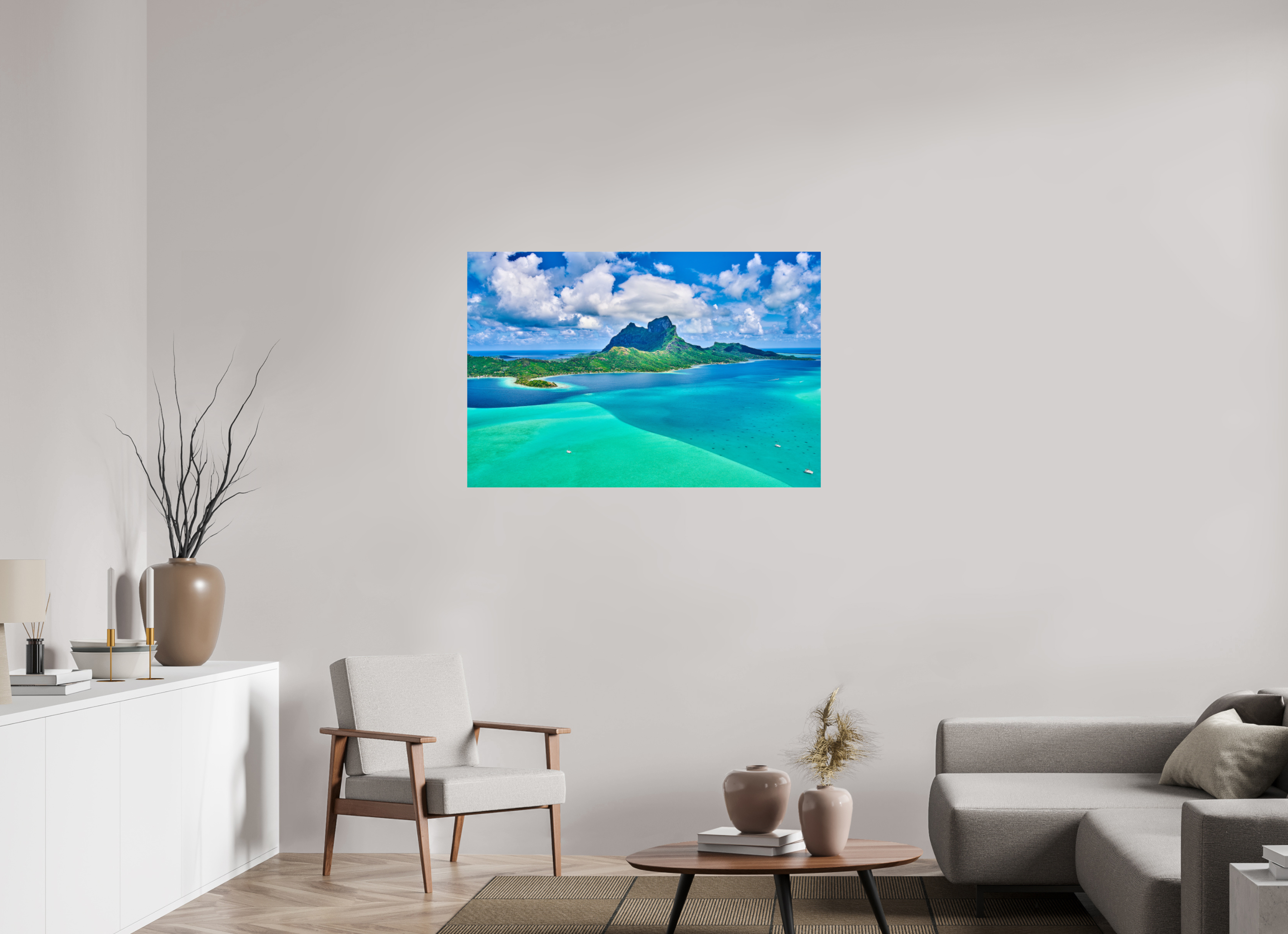 45 x 30″, Giclée Alu-Dibond Above Paradise