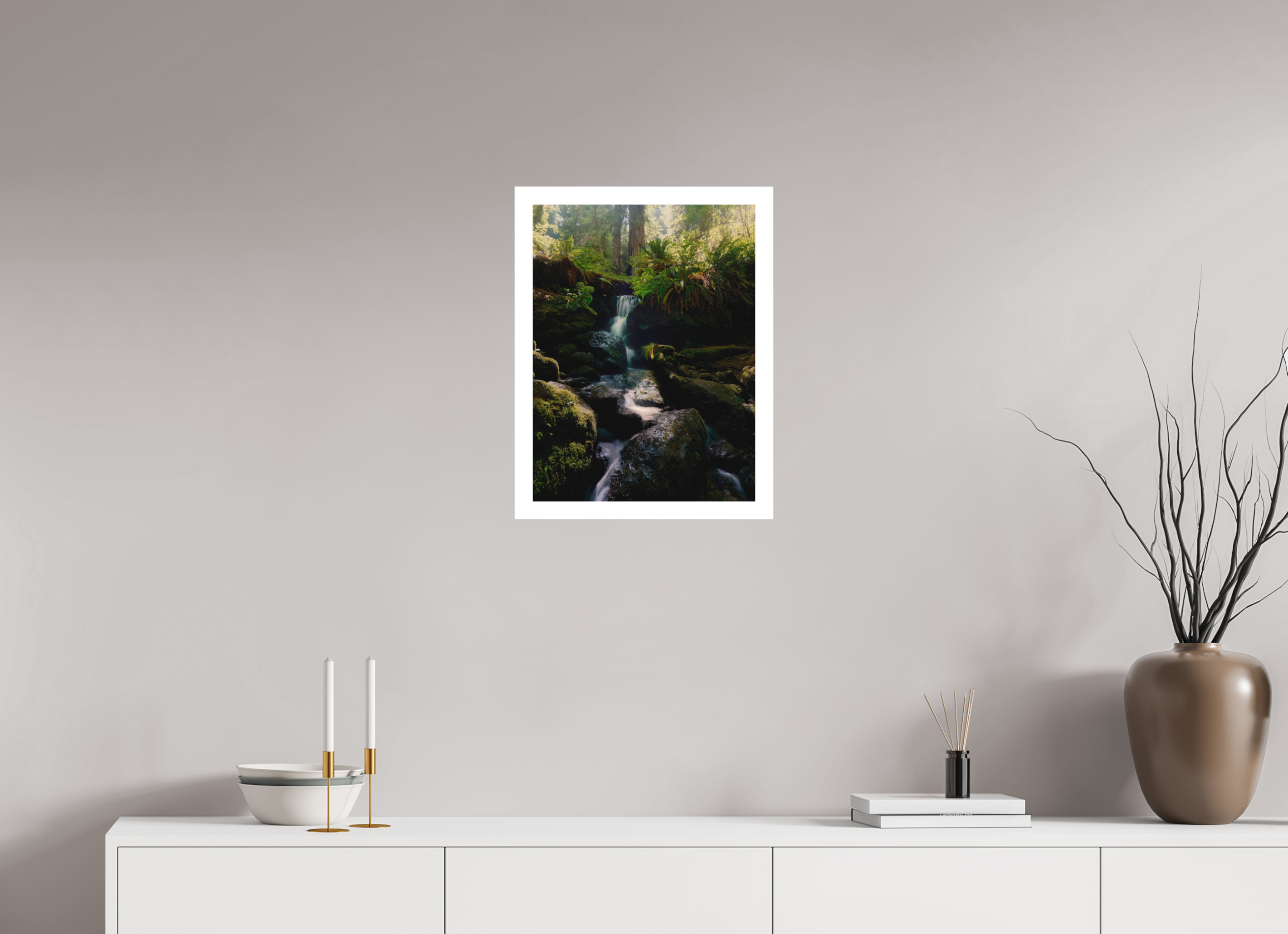 15 x 20″, Fine Art Bonded Acrylic Trillium Falls