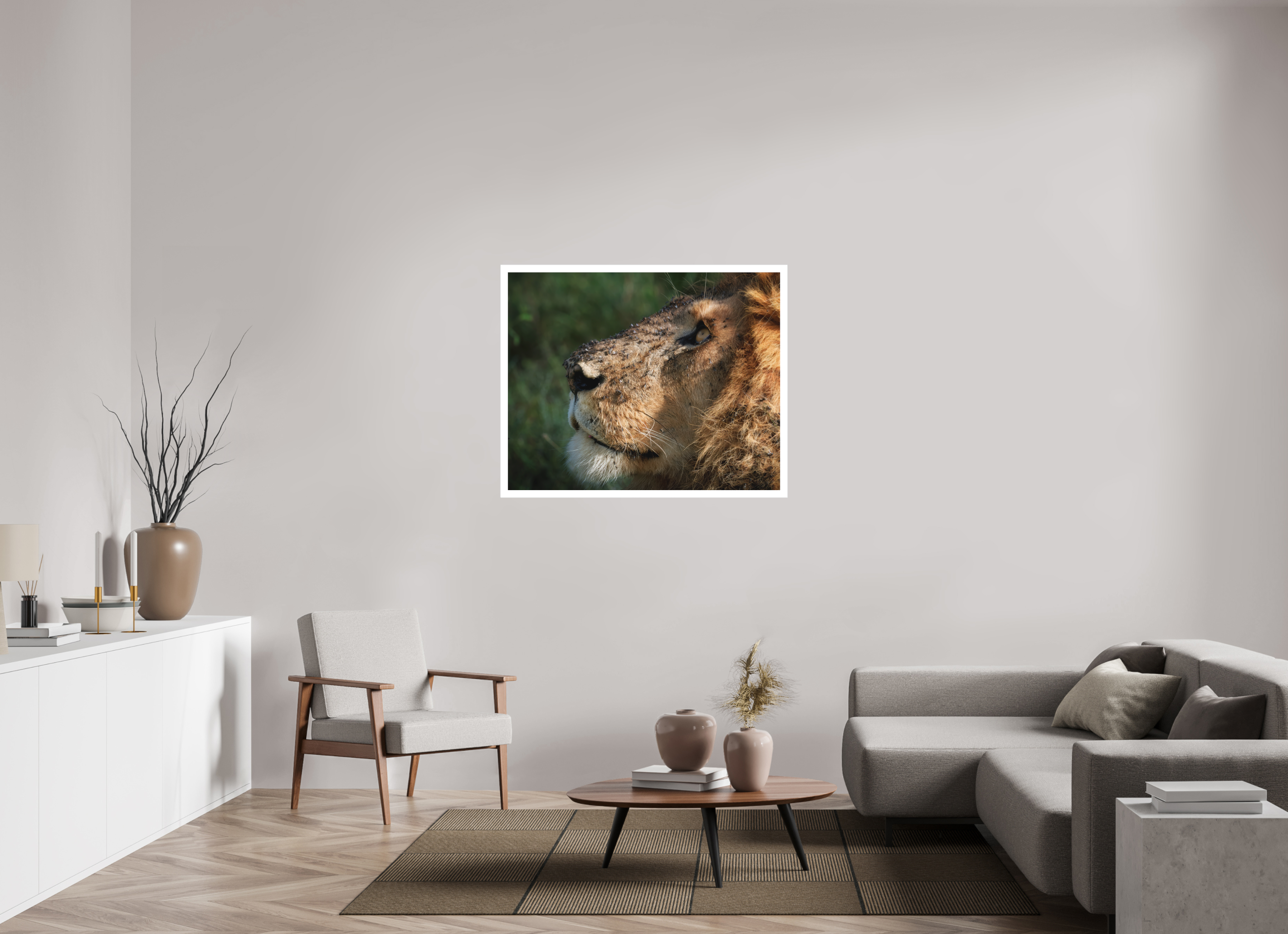 43.7 x 35″, Fine Art Bonded Acrylic The King of Most Beasts