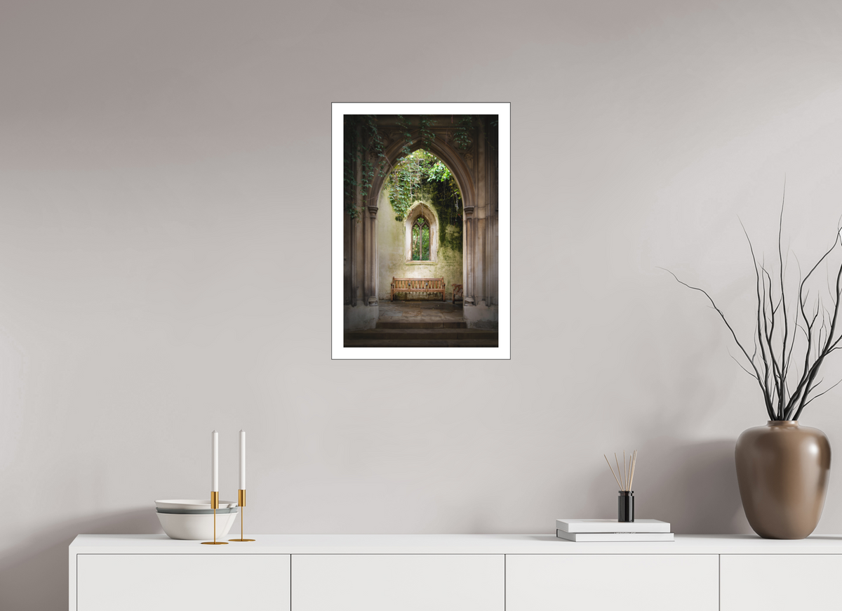 16 x 24″, Bonded Acrylic Mat + Black Frame London's St Dunstan-in-the-East