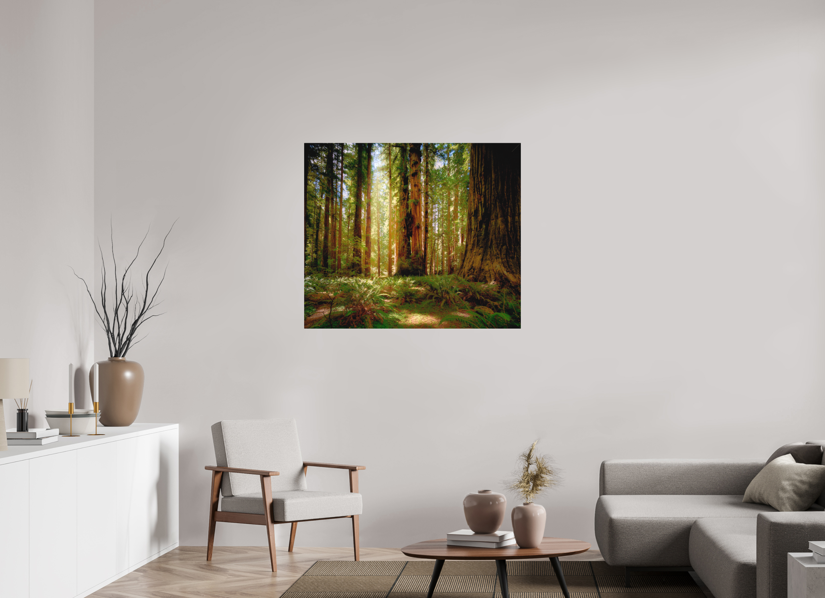 42 x 36″, Fine Art Textile Life & Light Beneath the Giants