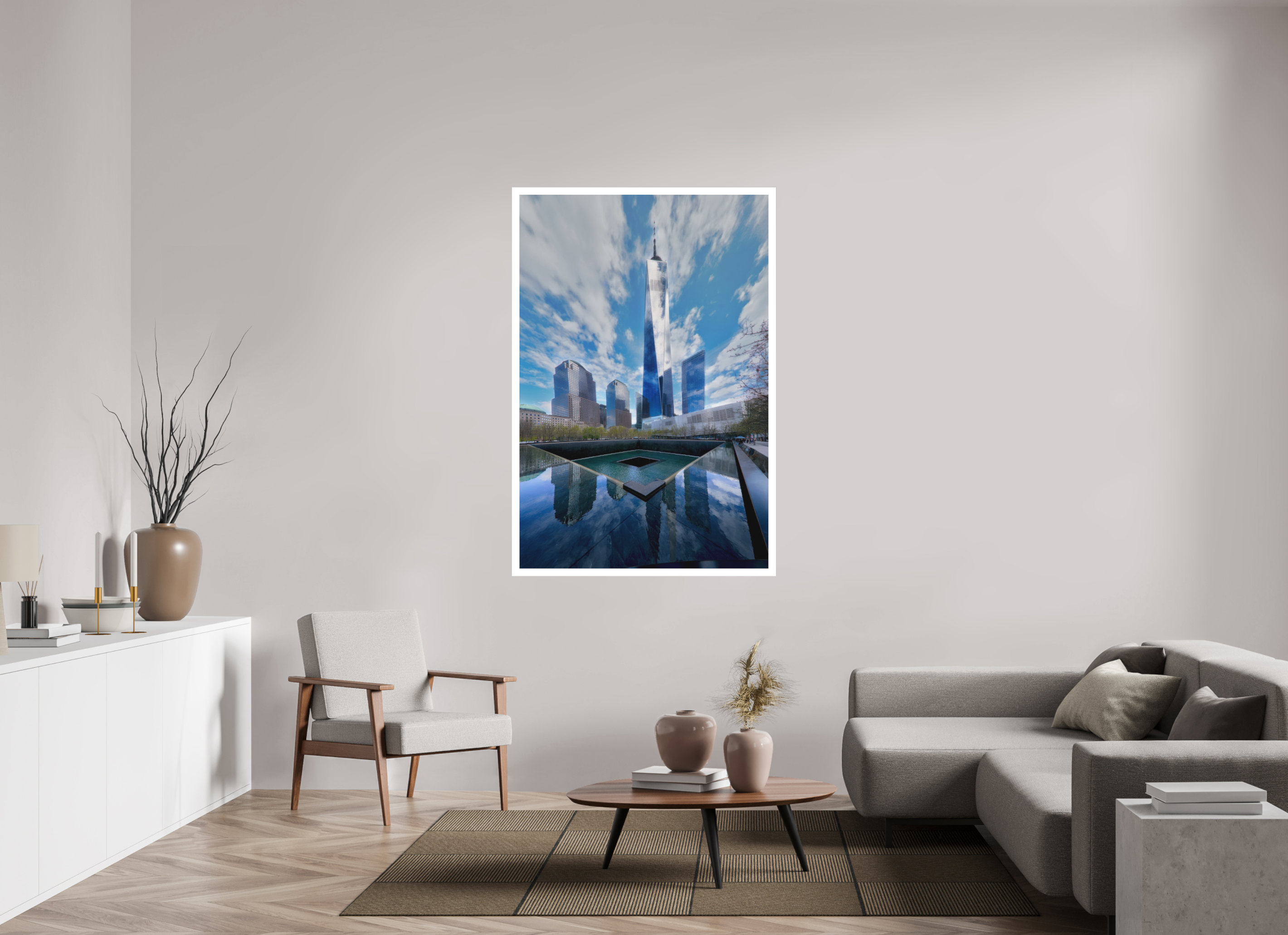 40 x 60″, Fine Art Bonded Acrylic 9/11 Memorial Plaza