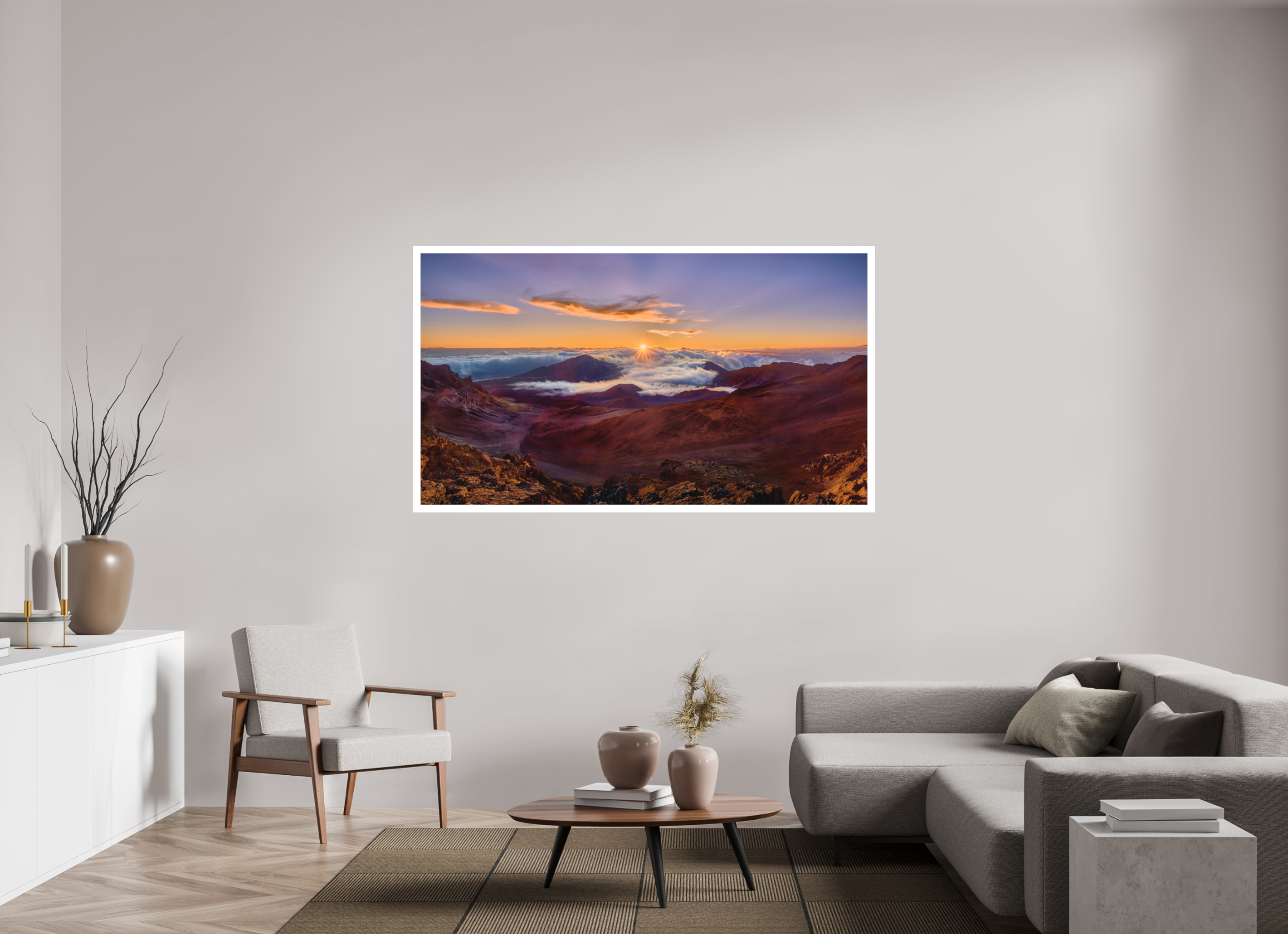70 x 39.4″, Fine Art Bonded Acrylic Haleakala Daybreak