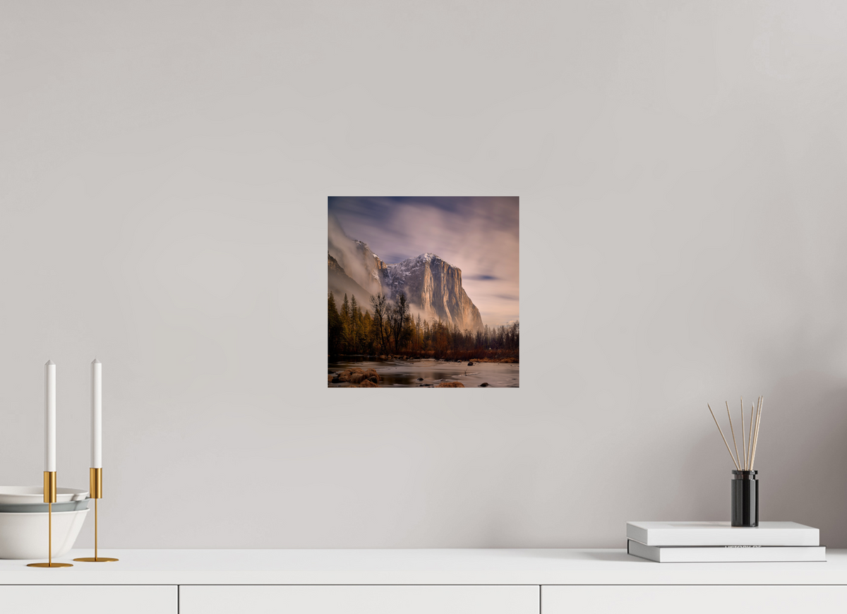 10 x 10″, Giclée Alu-Dibond El Capitan at Dawn