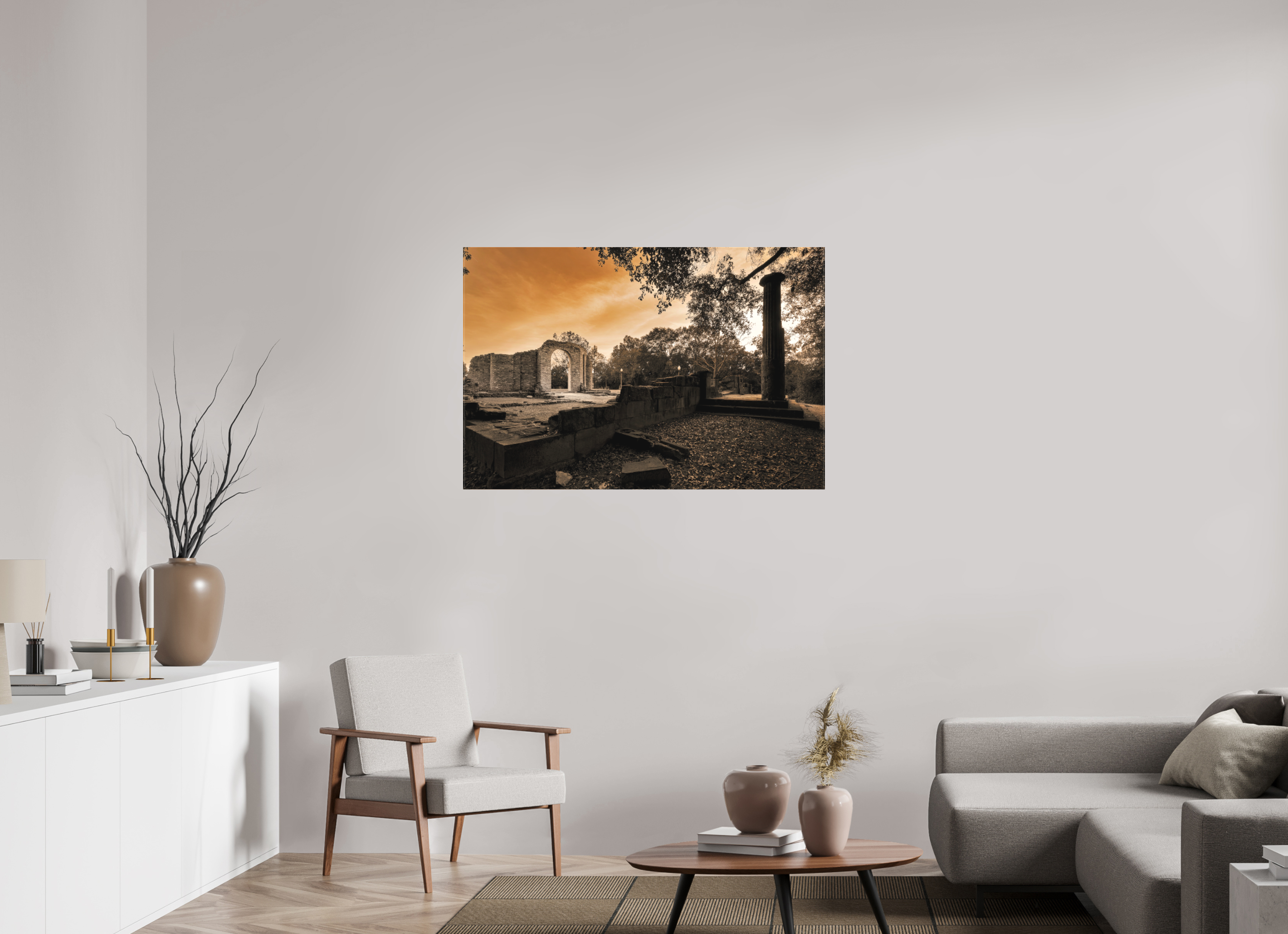 45 x 30″, Fine Art Textile Ruins