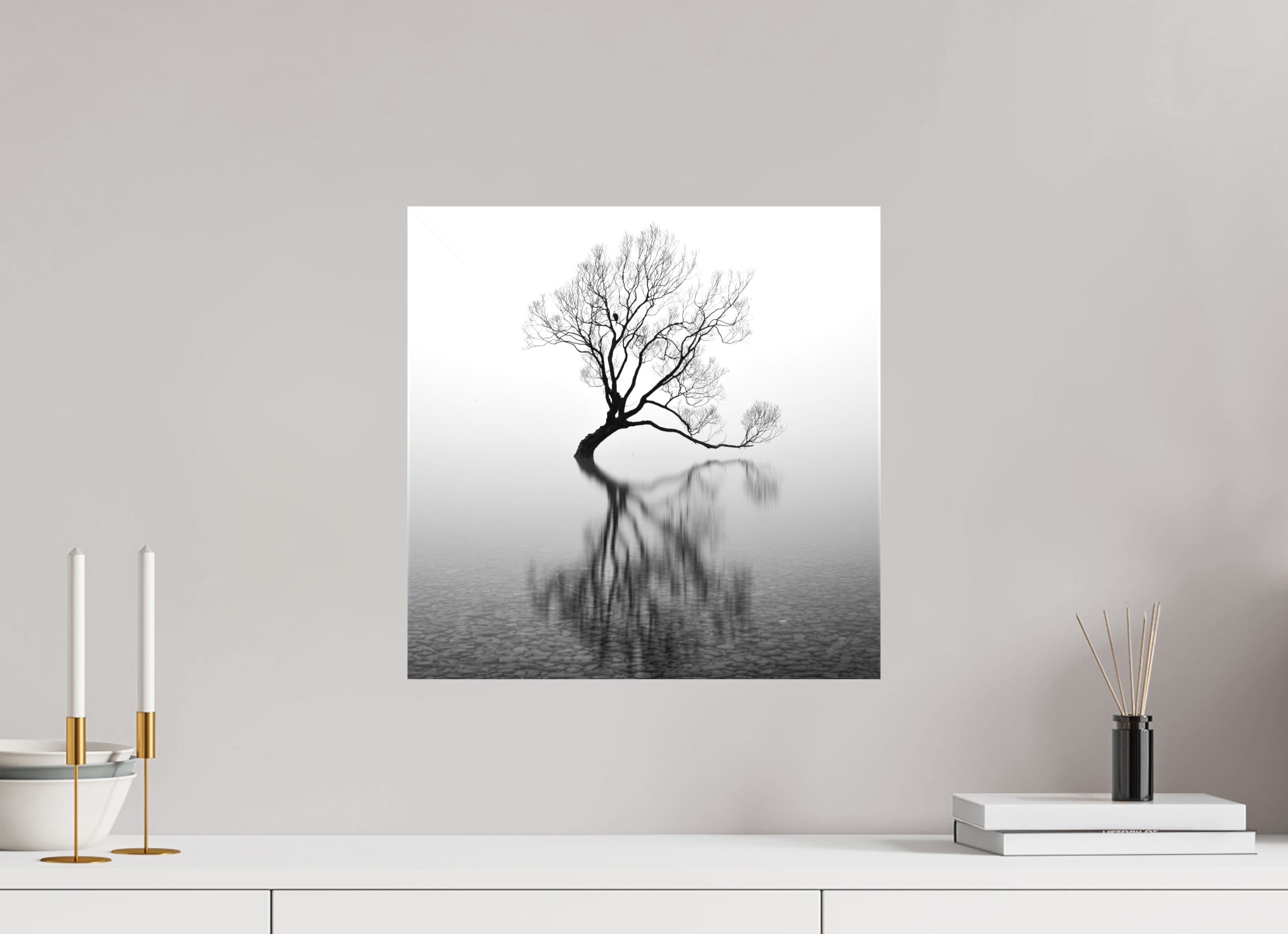 15 x 15″, Fine Art Textile Wanaka I: Rich Minimalism