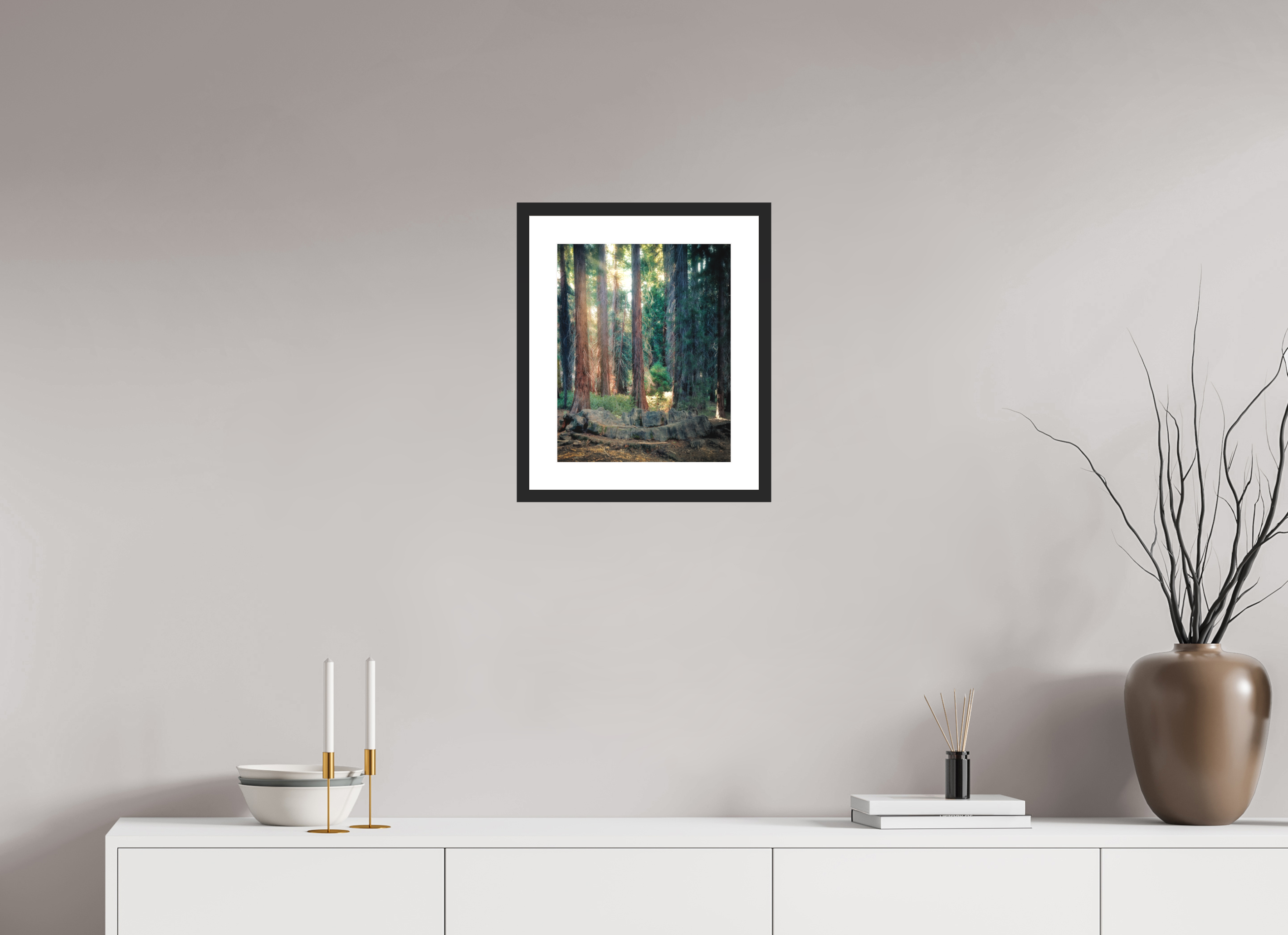 12 x 15″, Passe-Partout Black Frame Never Again: The Centennial Stump