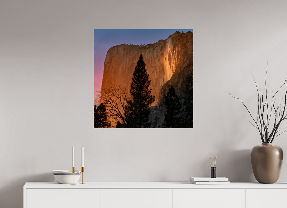 30 x 30″, Giclée Alu-Dibond Horsetail Fall 2025