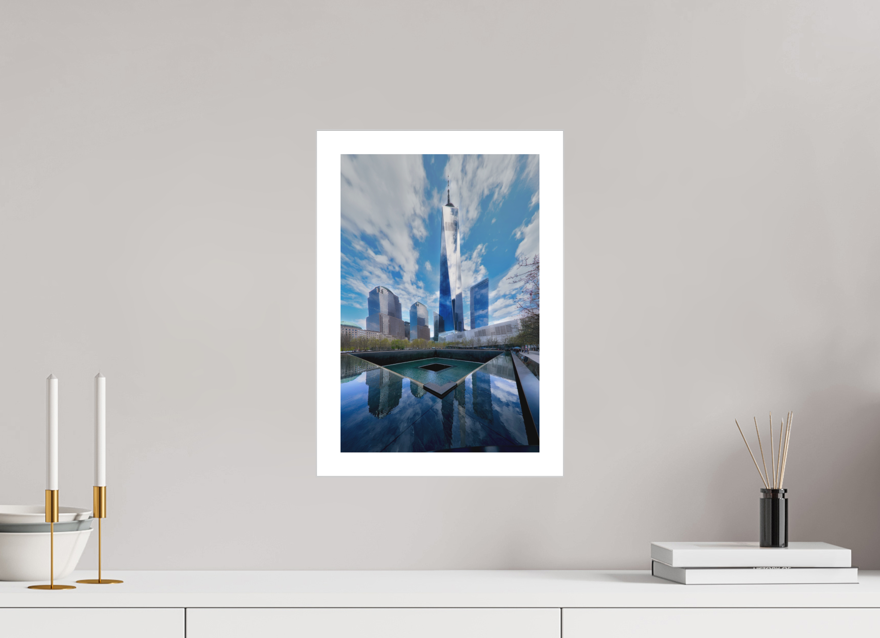 10 x 15″, Fine Art Bonded Acrylic 9/11 Memorial Plaza