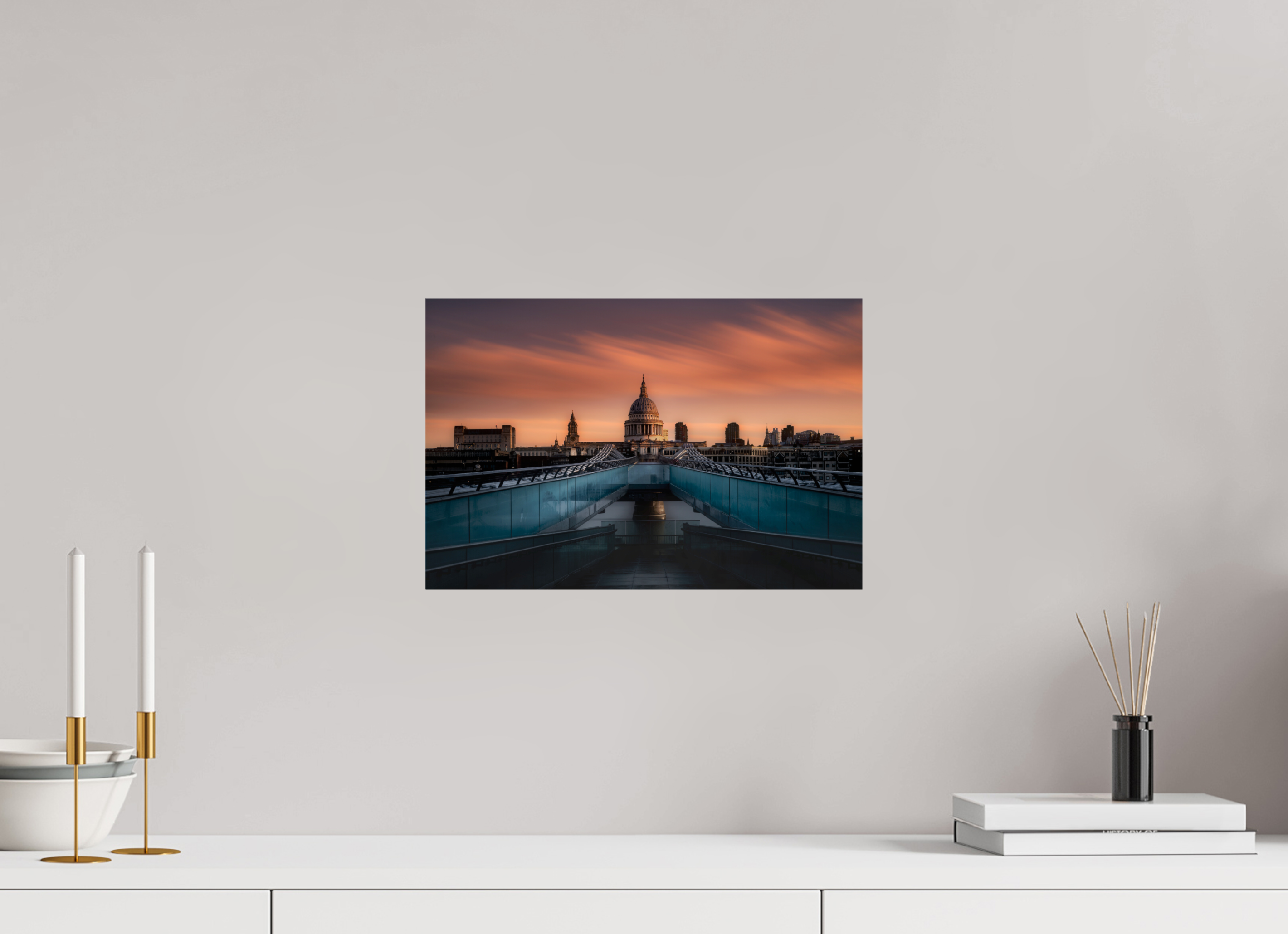 15 x 10″, Giclée Alu-Dibond Sunrise Over St. Paul's Cathedral