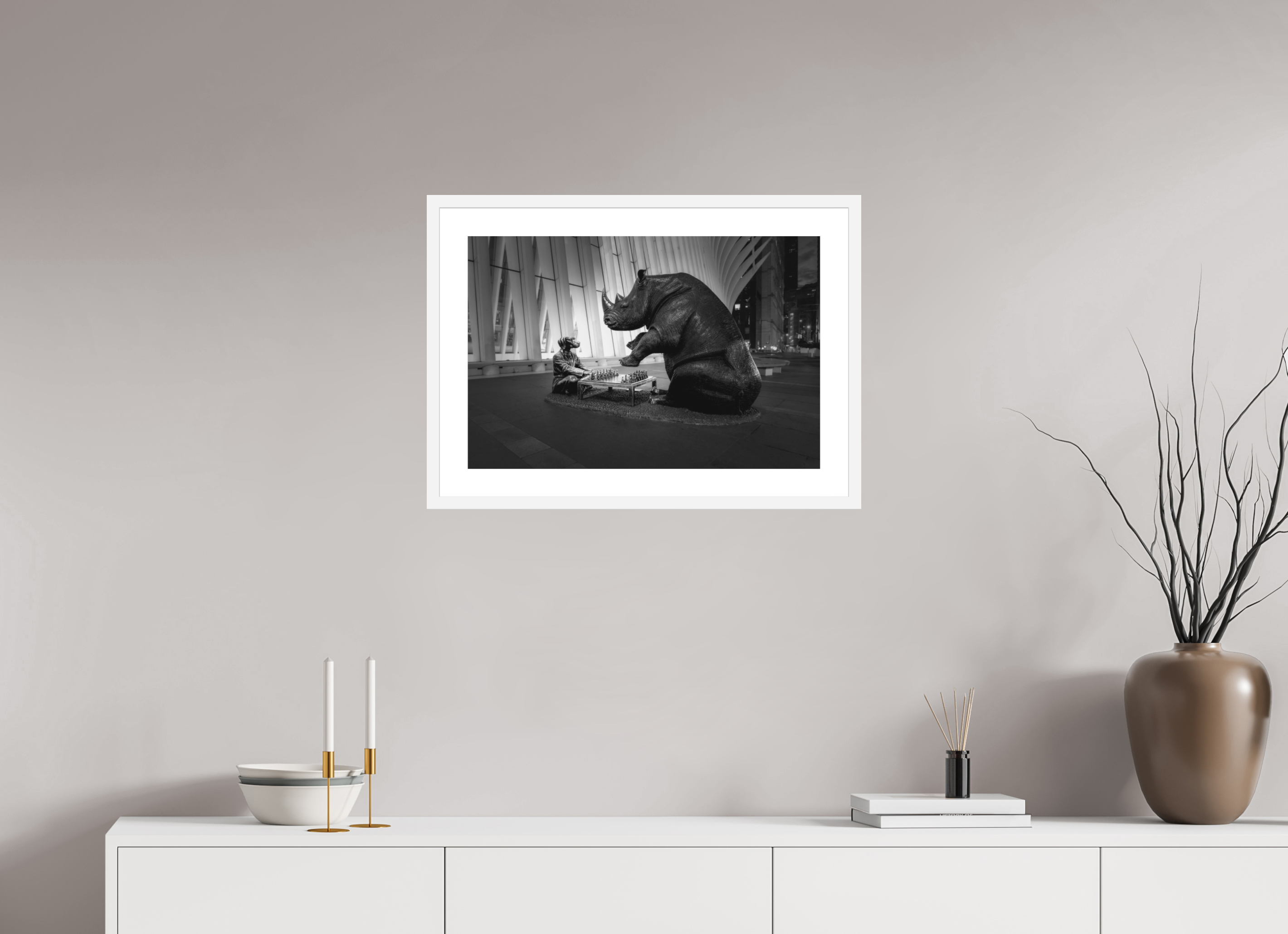 24 x 16″, Passe-Partout White Frame Whimsy