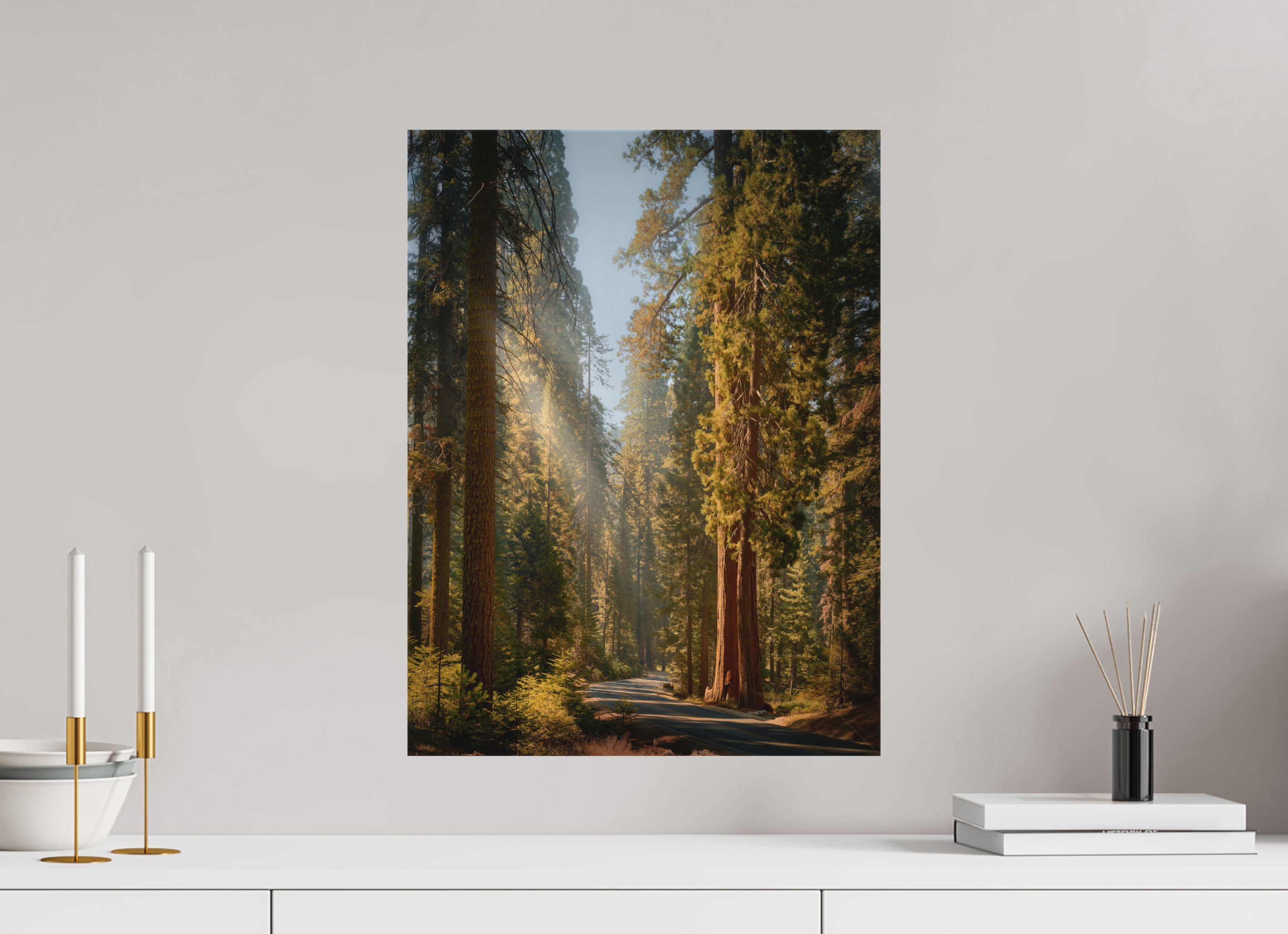 15 x 20″, Fine Art Textile The Generals Highway II: Sequoia National Park