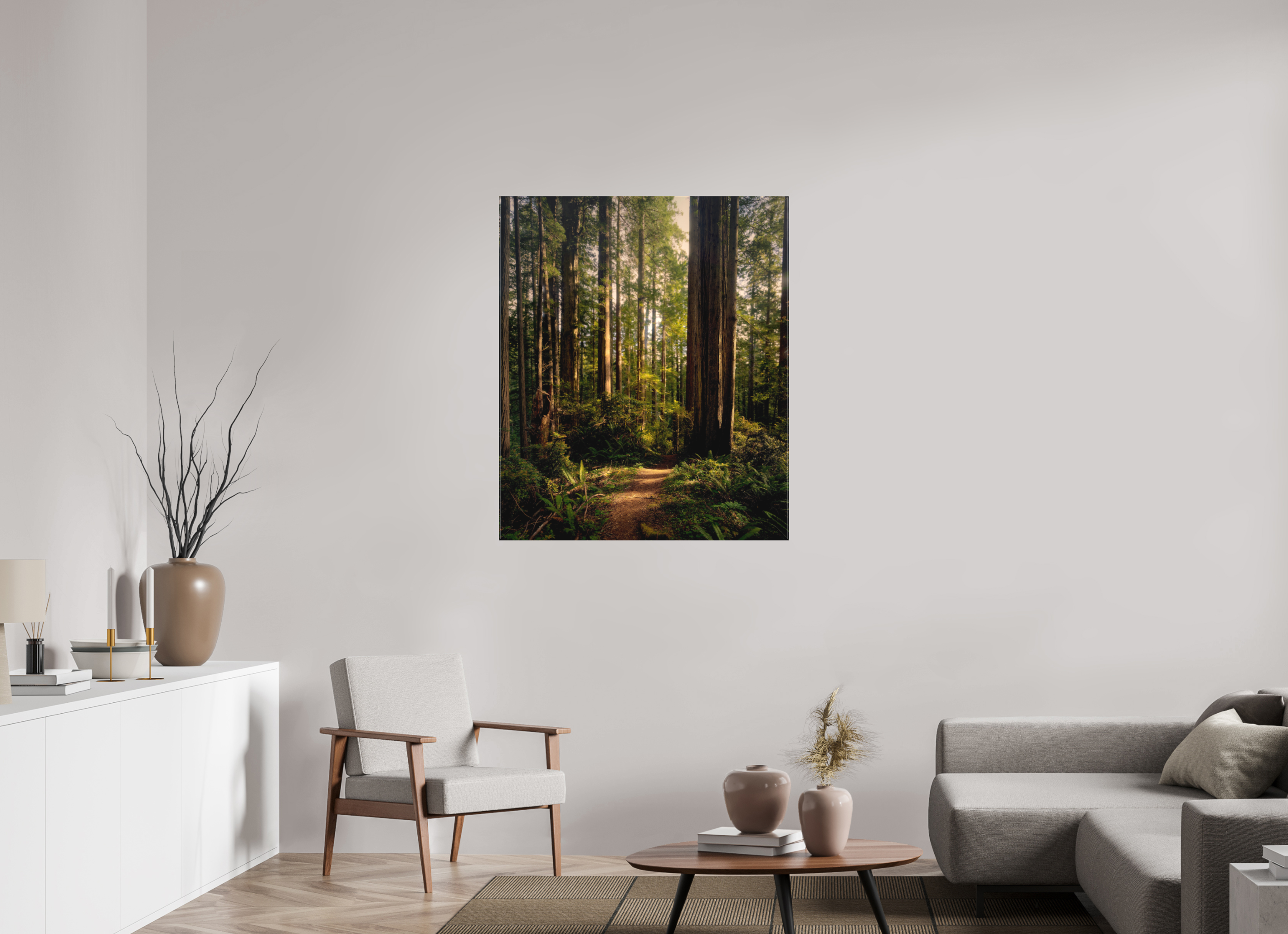 36 x 42.8″, Fine Art Textile "I went to the woods . . .."