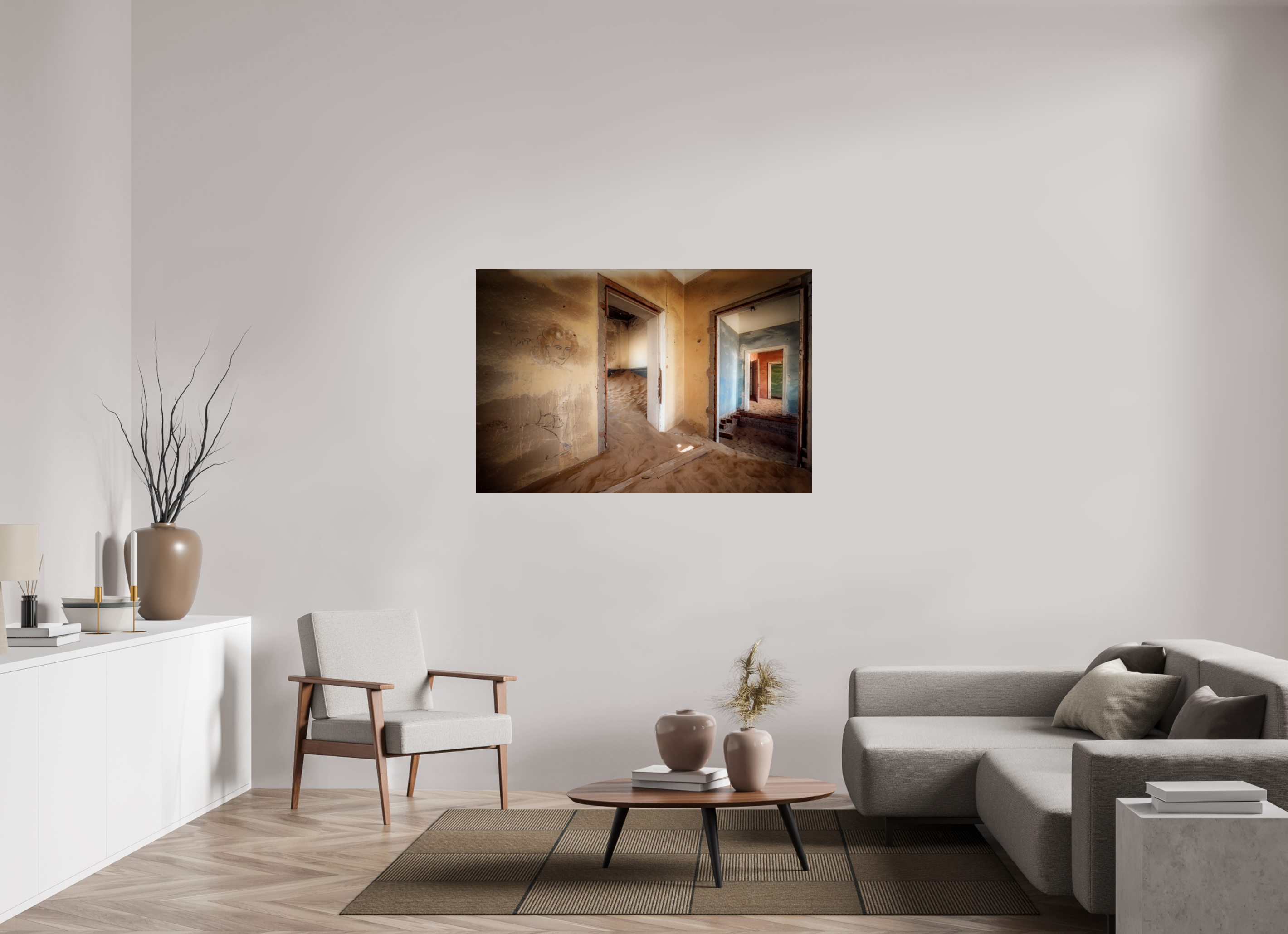 54 x 36″, Giclée Alu-Dibond Lost Dreams of Kolmanskop