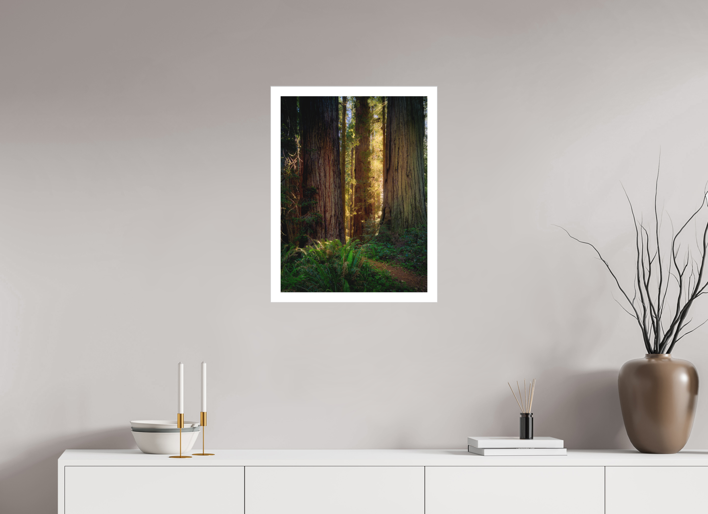 18 x 24″, Fine Art Bonded Acrylic Novaculata: Back to the Redwoods