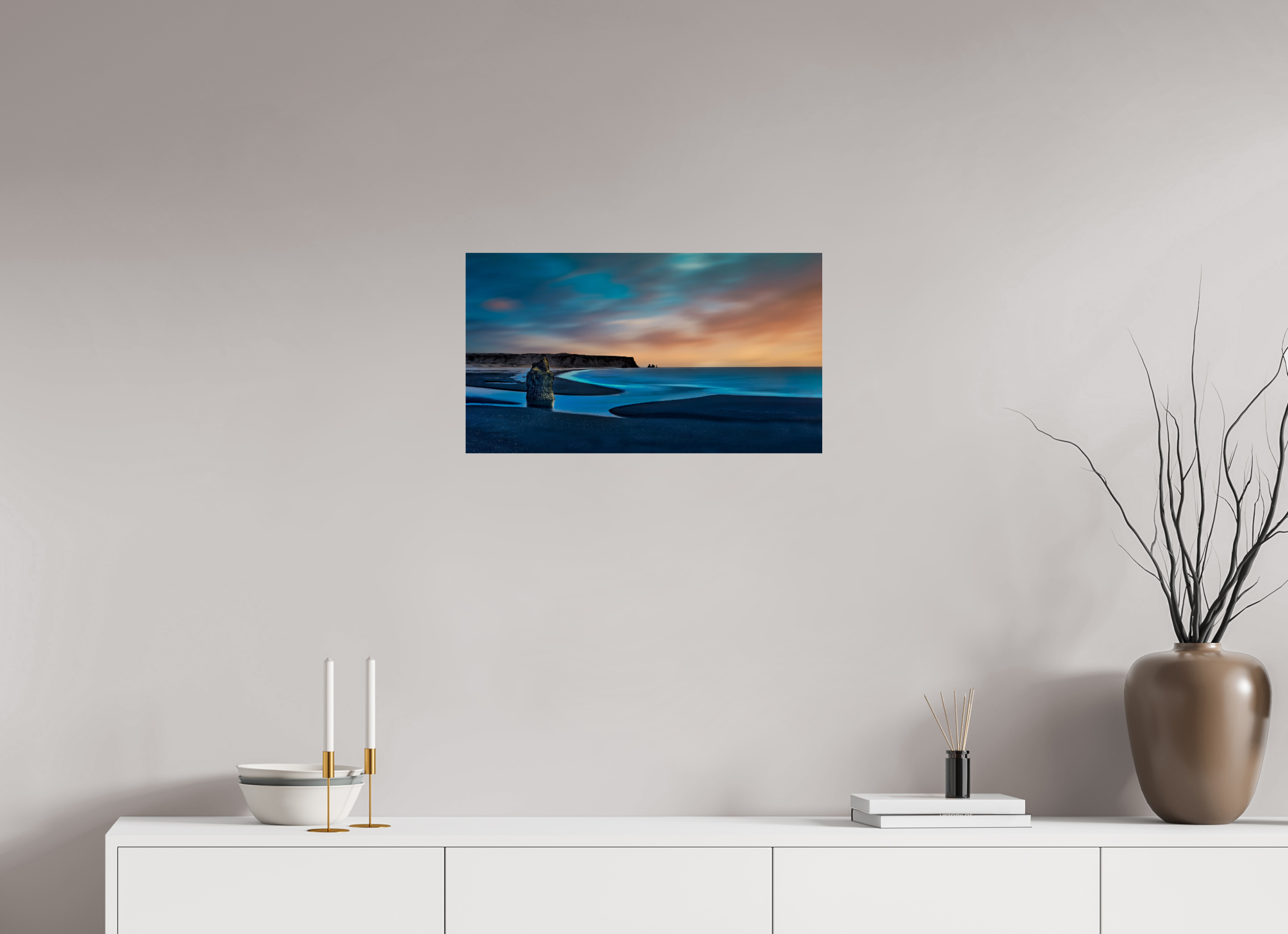 24 x 13.5″, Giclée Alu-Dibond Reynisfjara