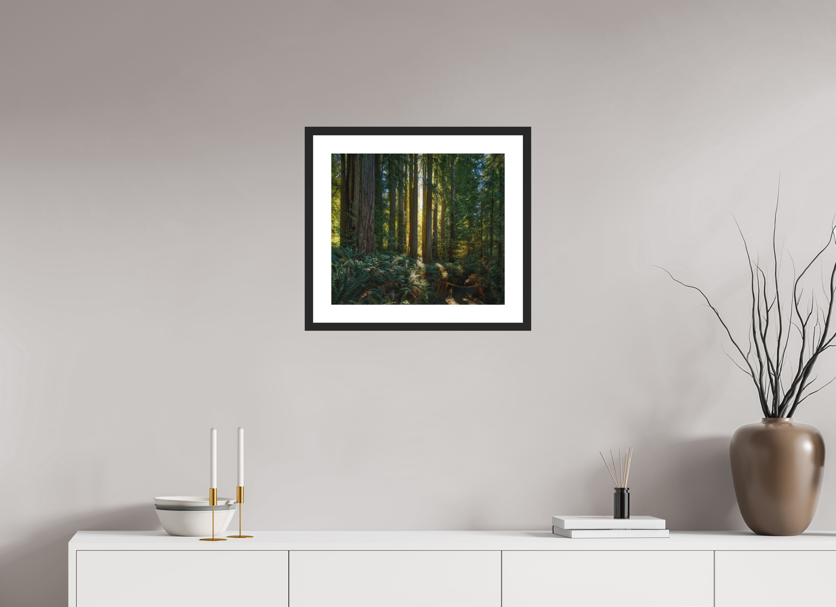 18.3 x 16″, Passe-Partout Black Frame Gateway
