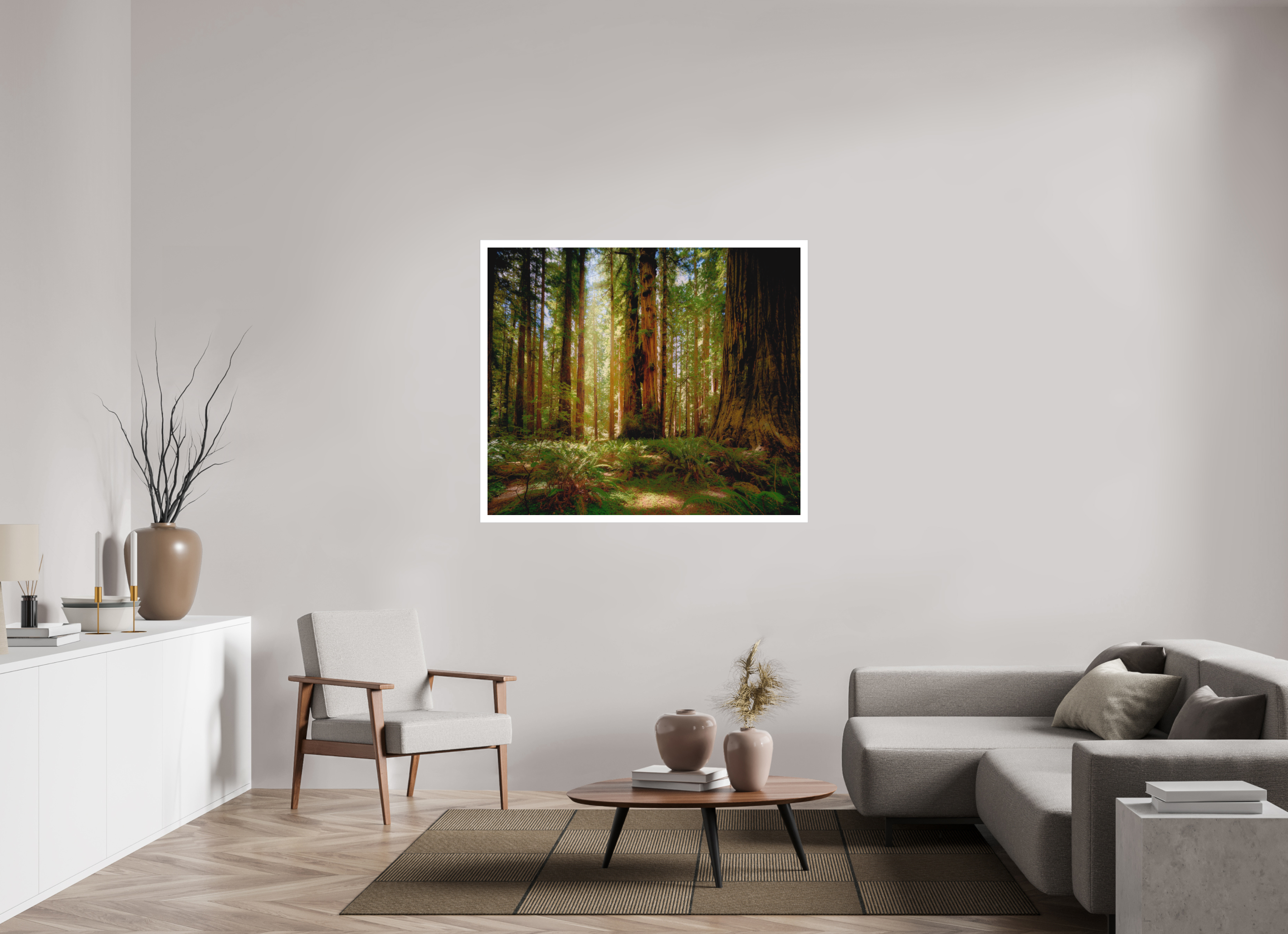 50.2 x 43″, Fine Art Bonded Acrylic Life & Light Beneath the Giants