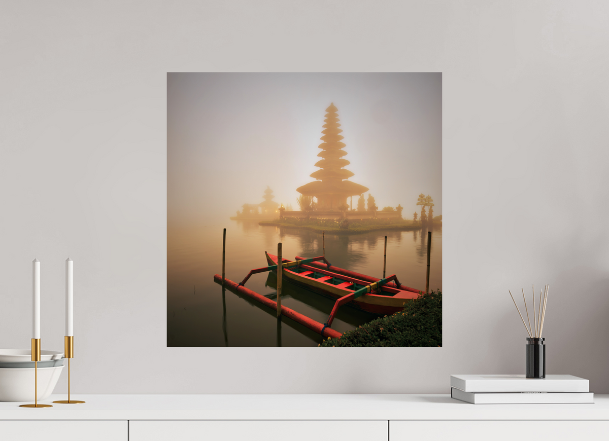 20 x 20″, Giclée Alu-Dibond Bali: Temple Pura Ulun Danu Bratan