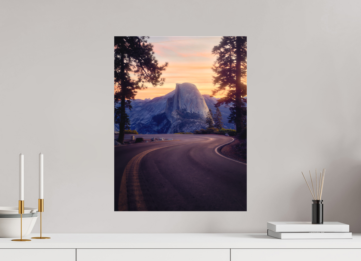 15 x 20″, Fine Art Textile Flexus: Half Dome from Horseshoe Curve