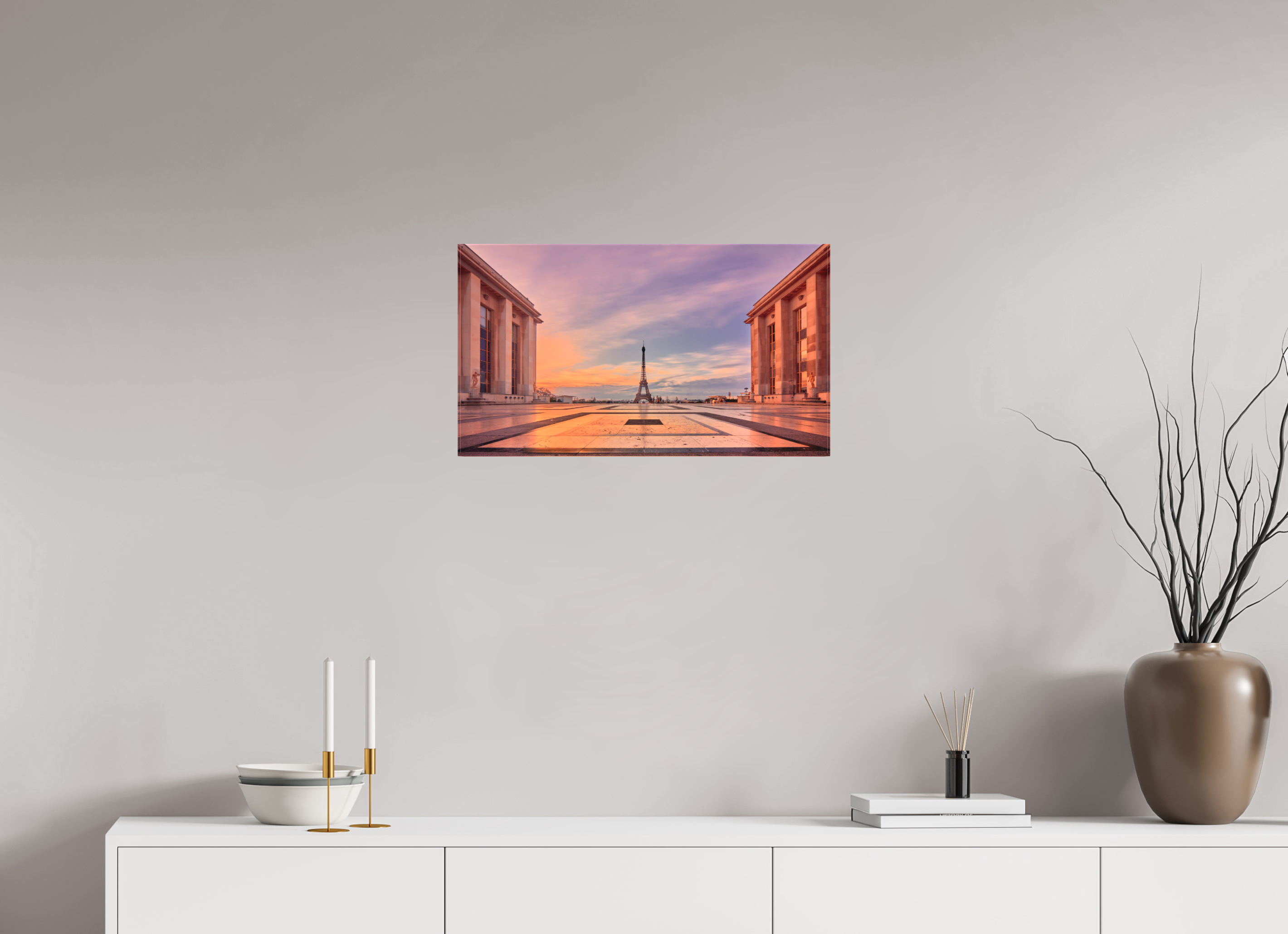 24 x 13.5″, Fine Art Textile Trocadéro