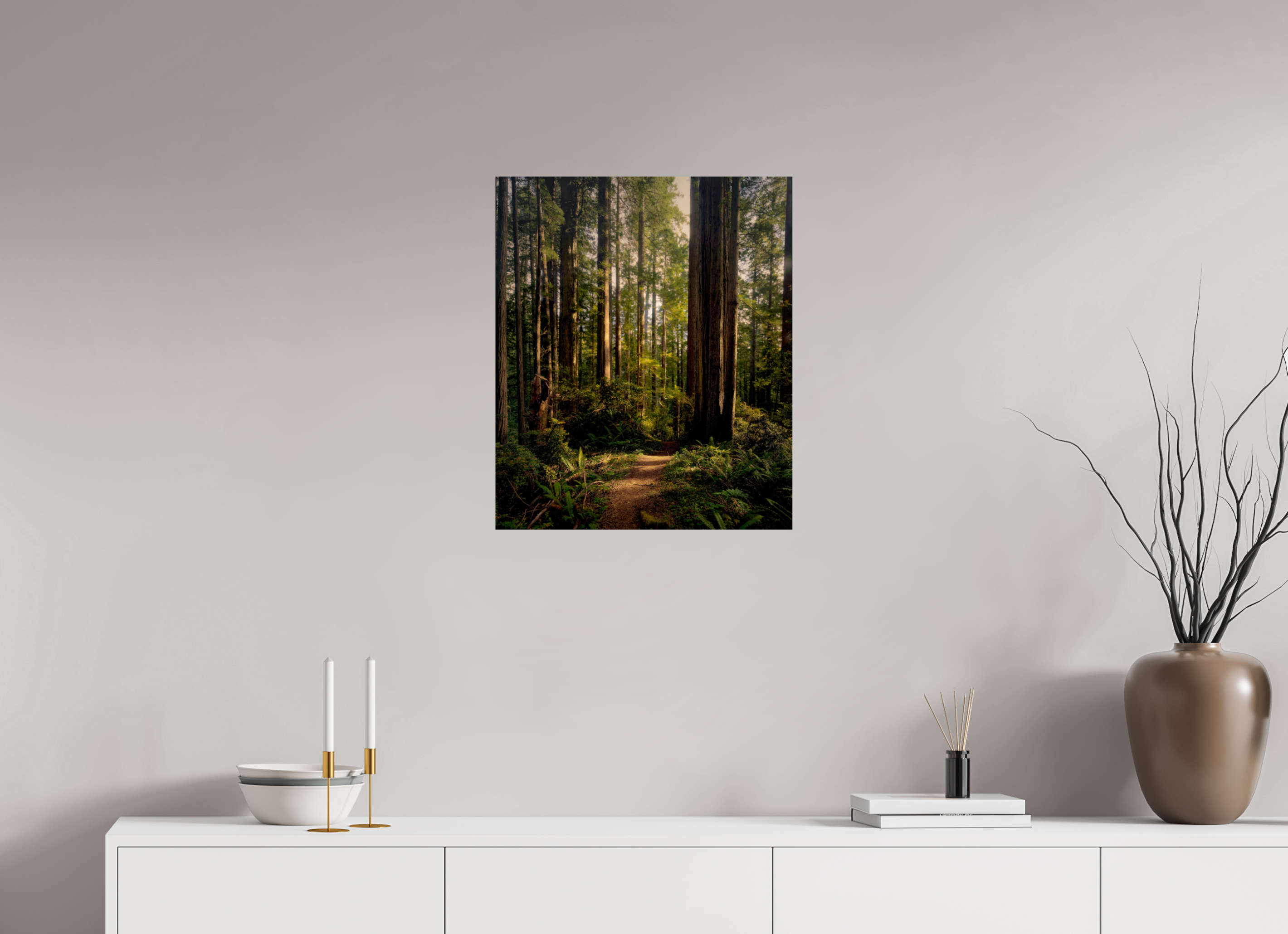 20 x 23.8″, Giclée Alu-Dibond "I went to the woods . . .."