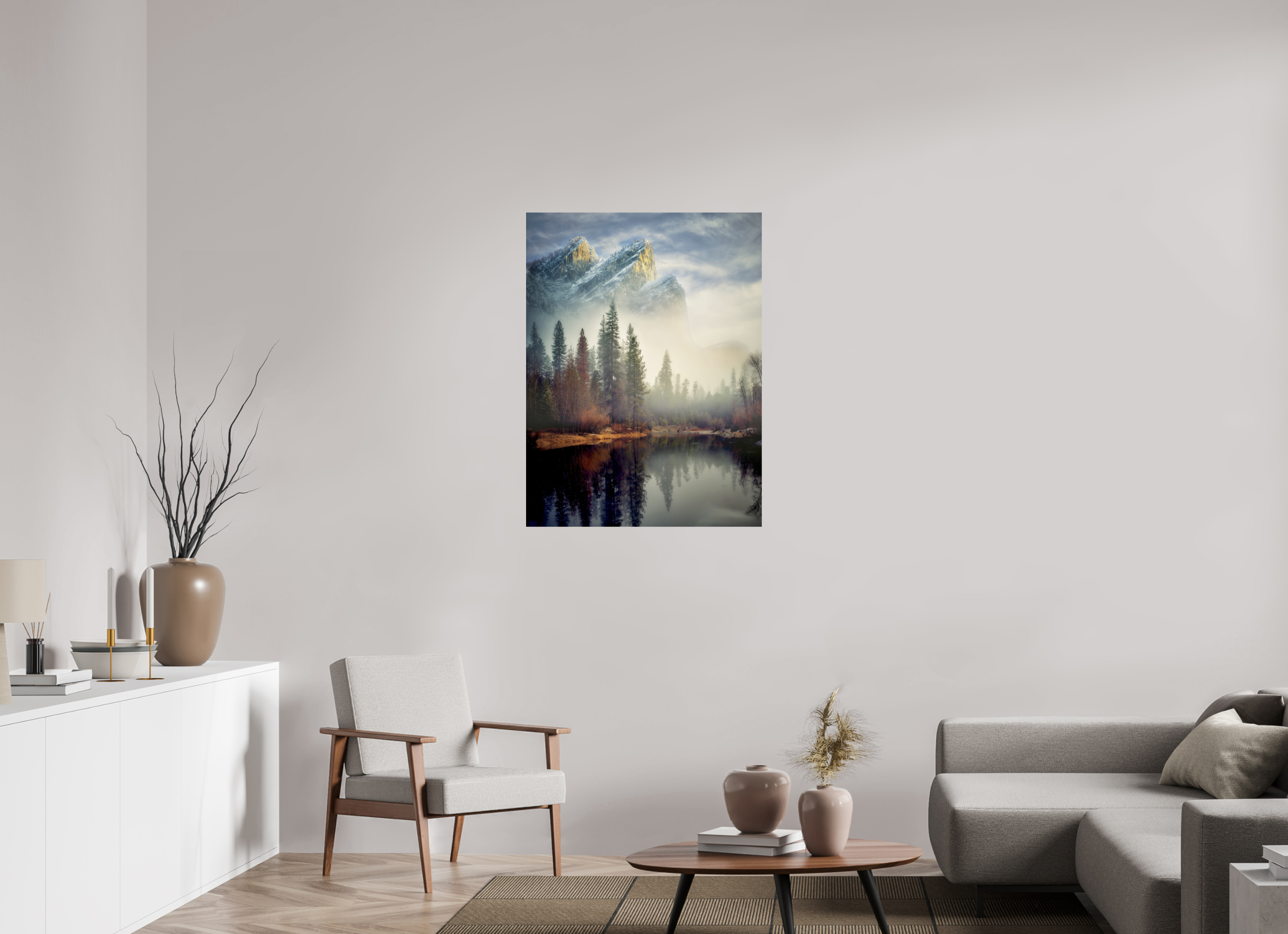 30 x 40″, Giclée Alu-Dibond Leviathans I: In the Mist of the Merced