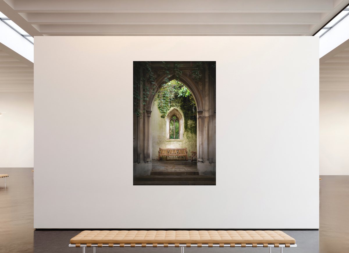 60 x 90″, Bonded Acrylic Silver Frame London's St Dunstan-in-the-East