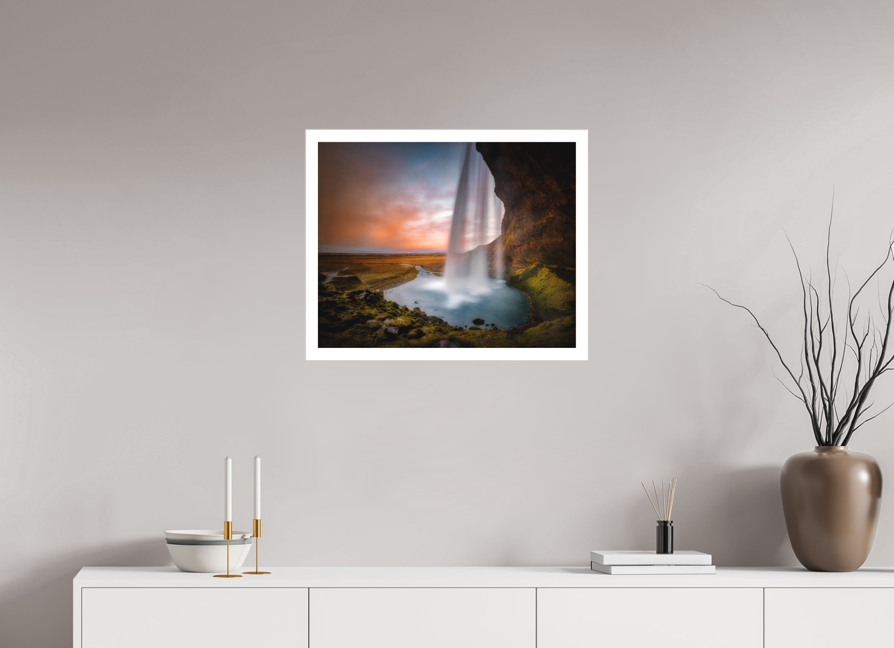 25 x 20″, Fine Art Bonded Acrylic Seljalandsfoss