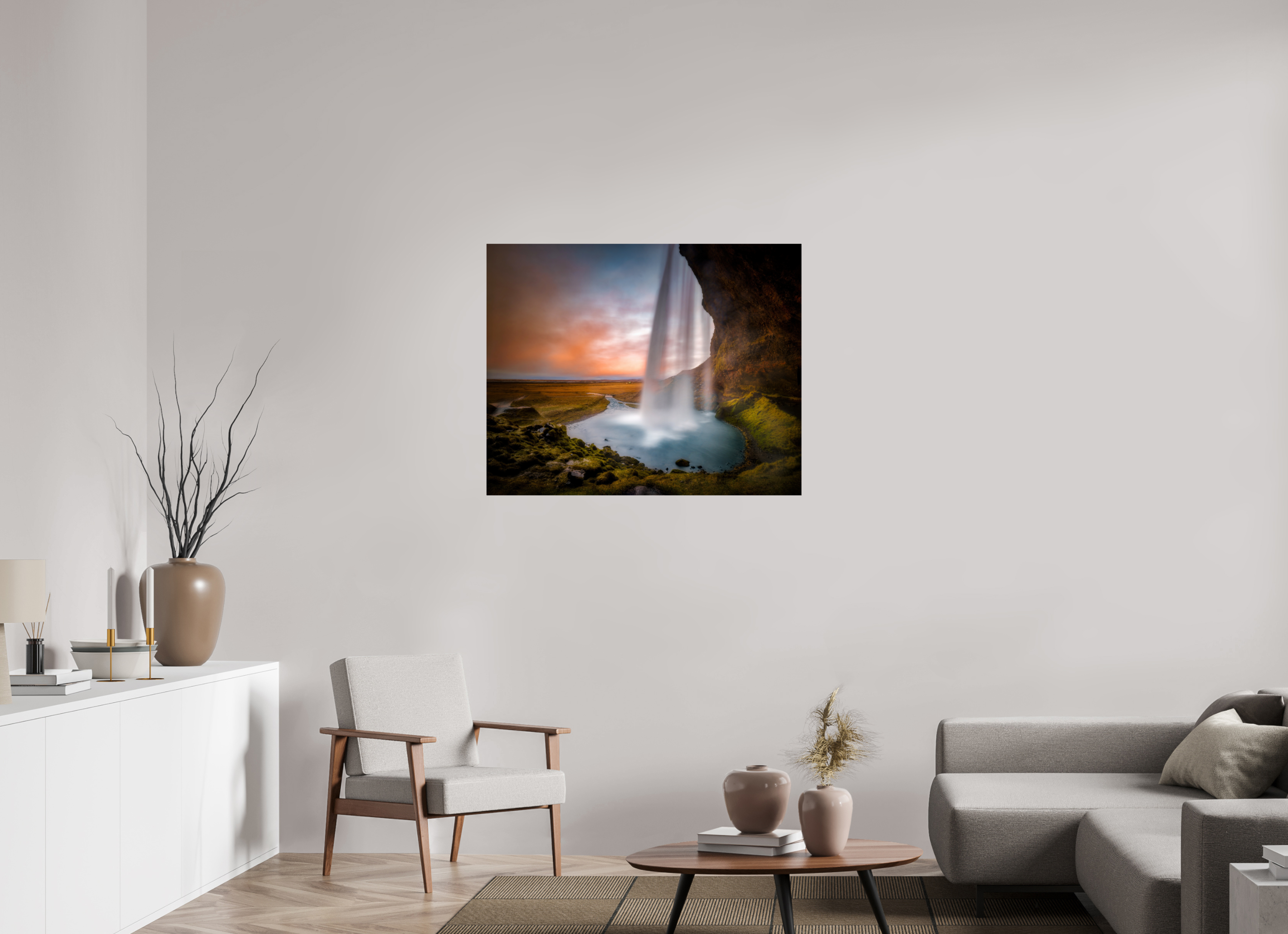 40.1 x 32″, Giclée Alu-Dibond Seljalandsfoss
