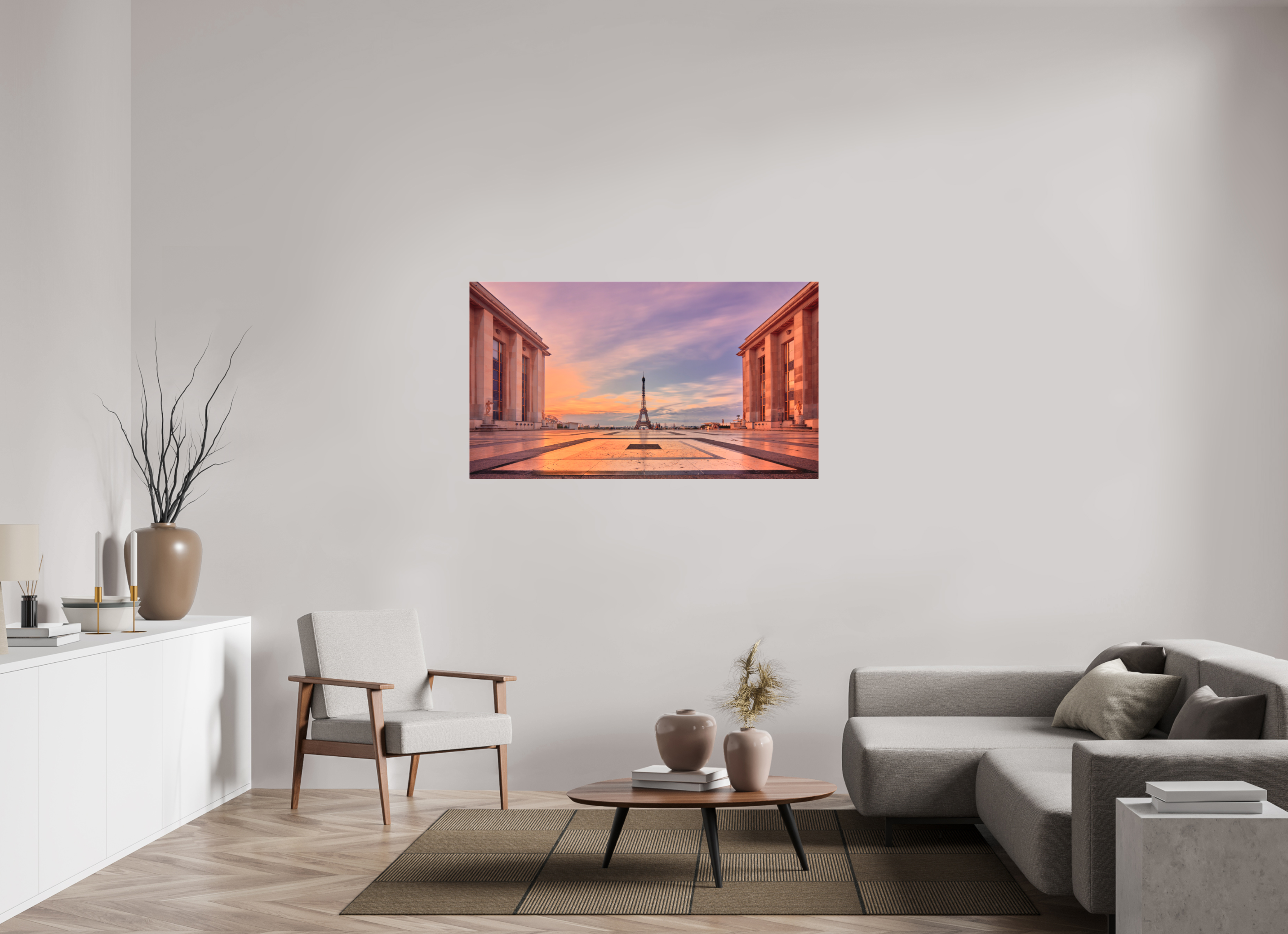55 x 30.9″, Fine Art Textile Trocadéro
