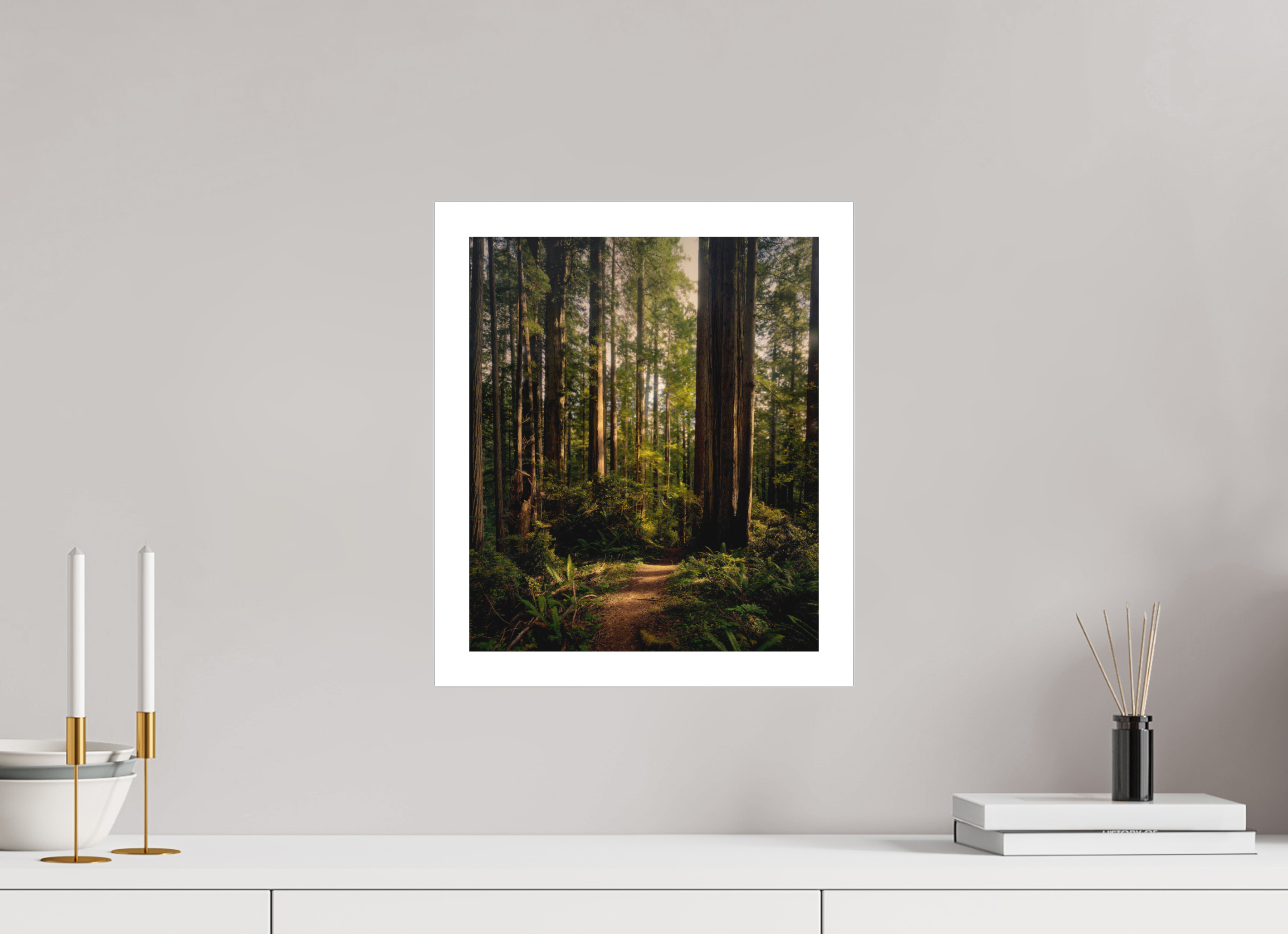 12 x 14.3″, Fine Art Bonded Acrylic "I went to the woods . . .."