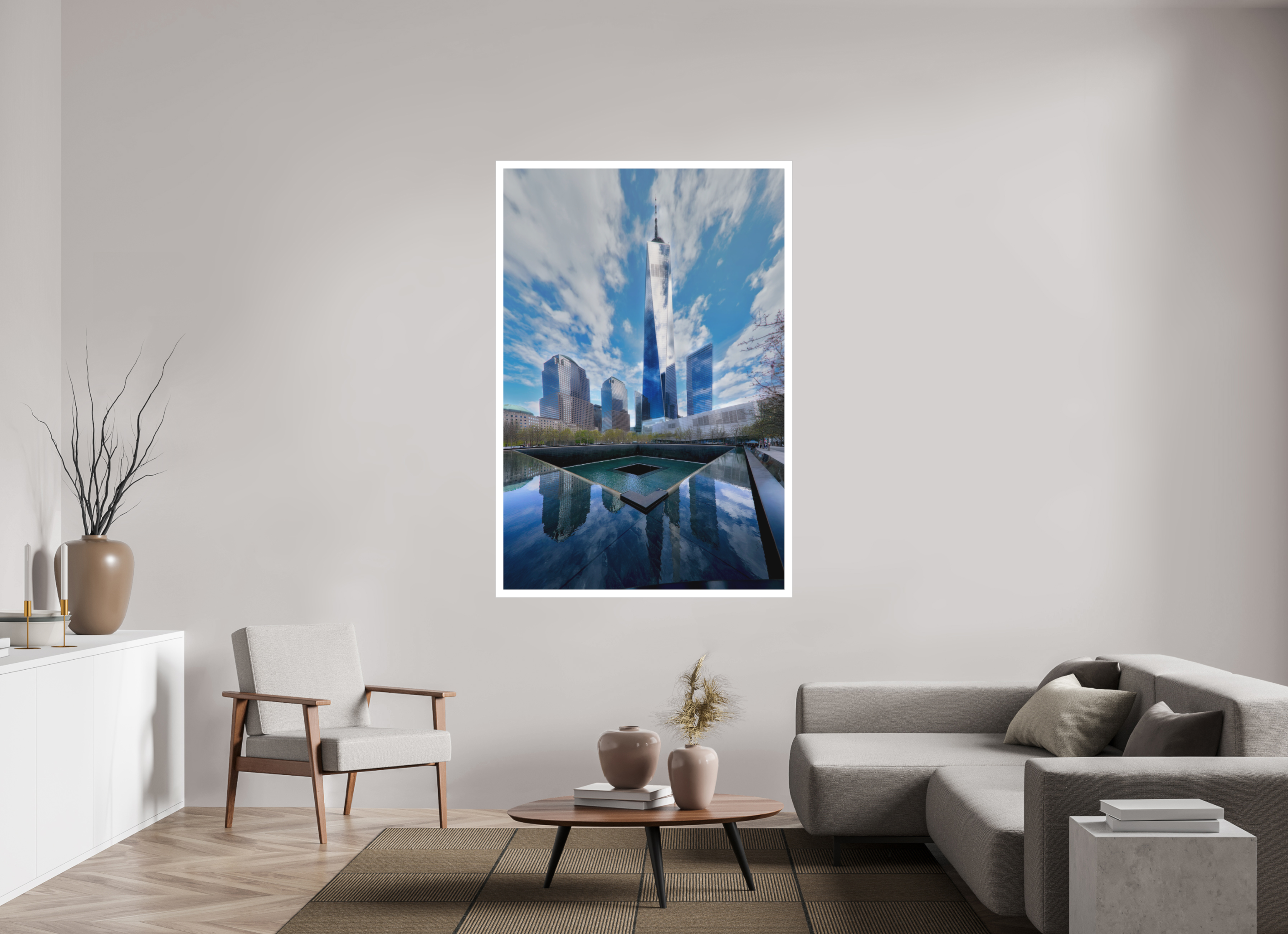 44 x 66″, Fine Art Bonded Acrylic 9/11 Memorial Plaza