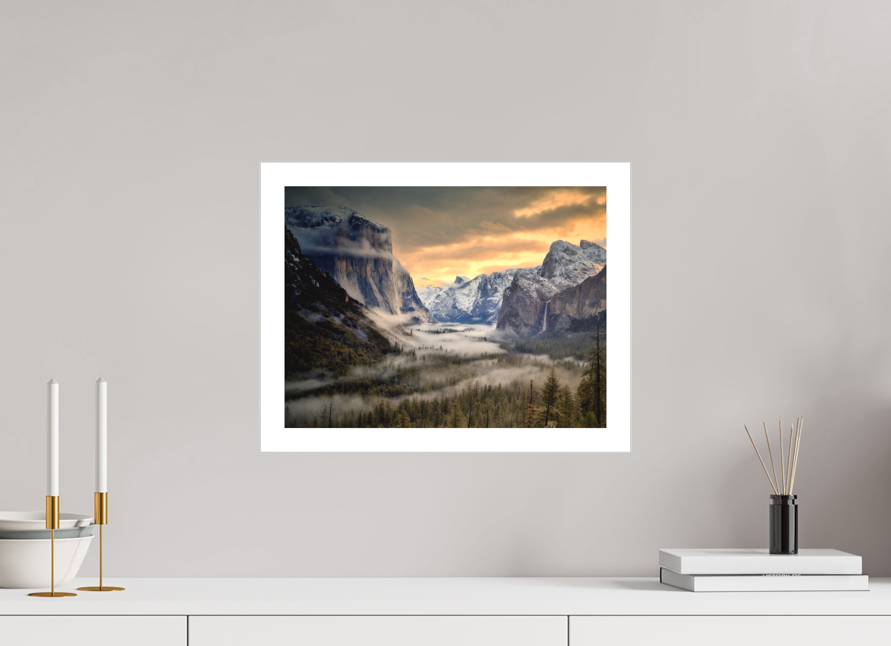 16 x 12″, Fine Art Bonded Acrylic Tunnel View Winter Dawn