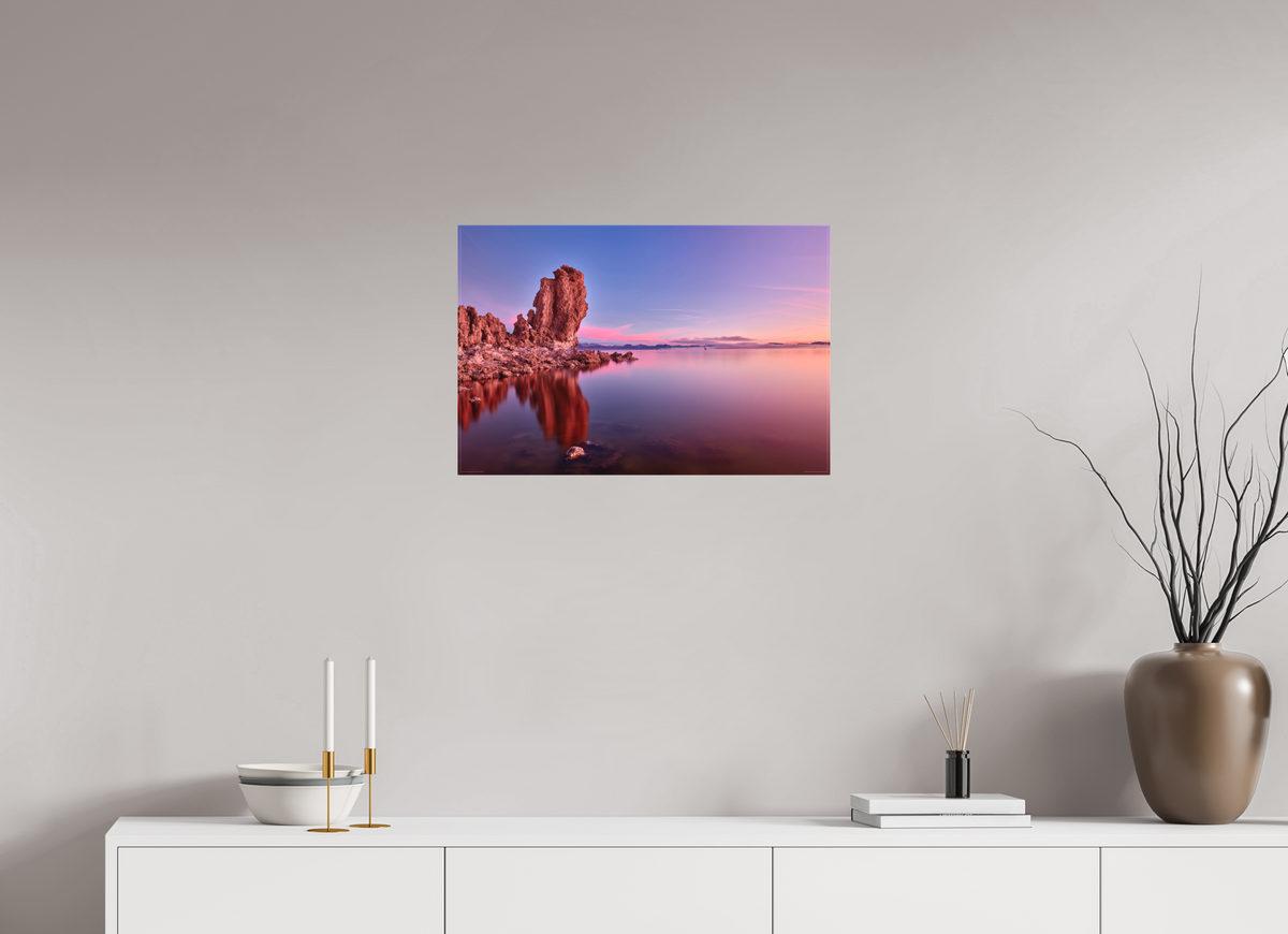24 x 16″, Fine Art Textile Mono Lake: Tufa Dawn