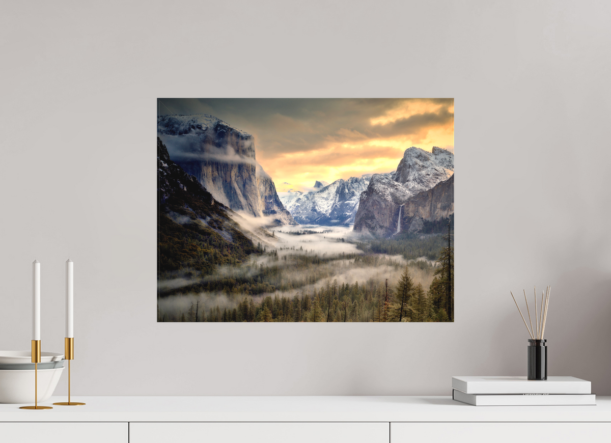 20 x 15″, Fine Art Textile Tunnel View Winter Dawn
