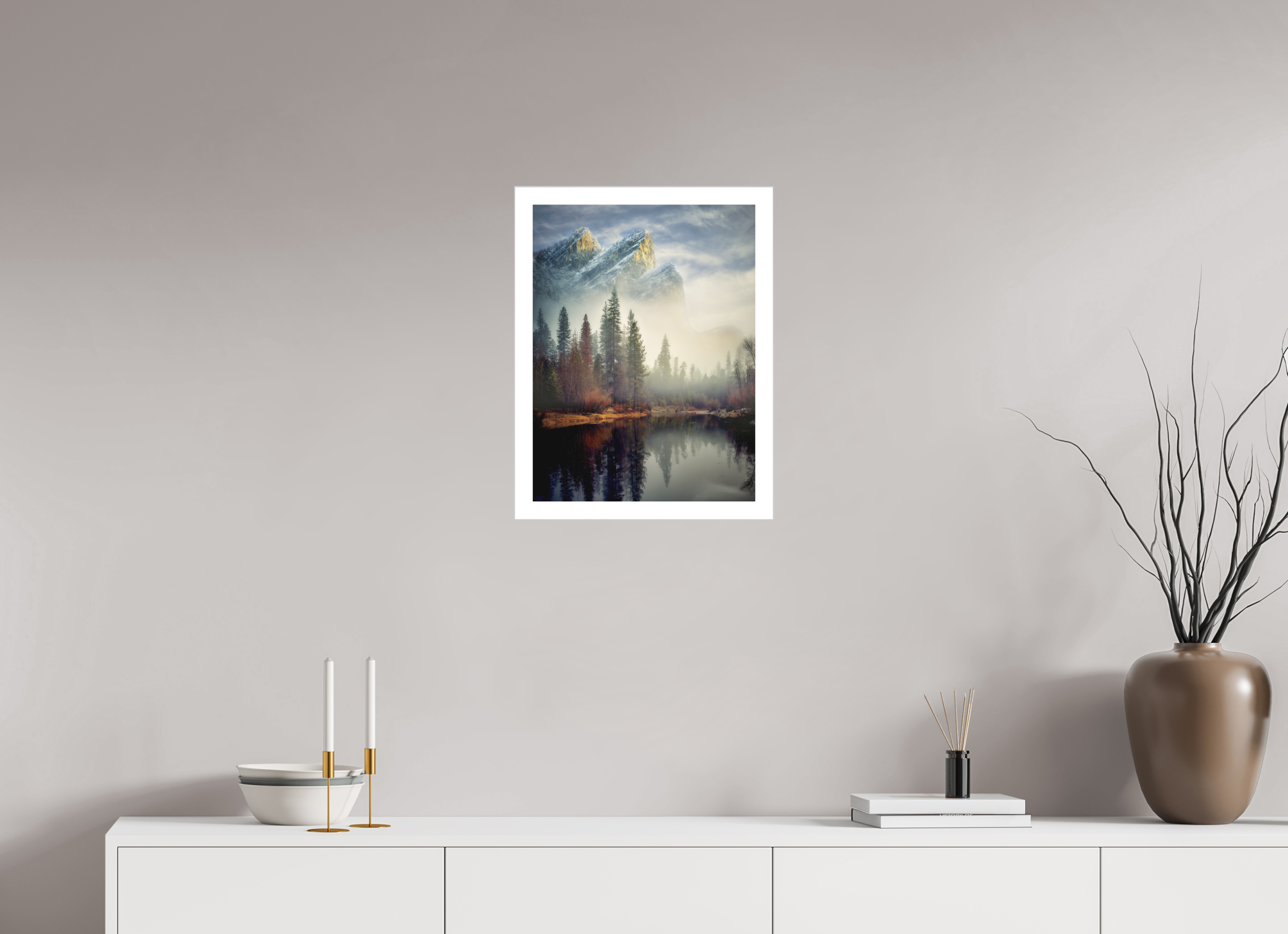 15 x 20″, Fine Art Bonded Acrylic Leviathans I: In the Mist of the Merced