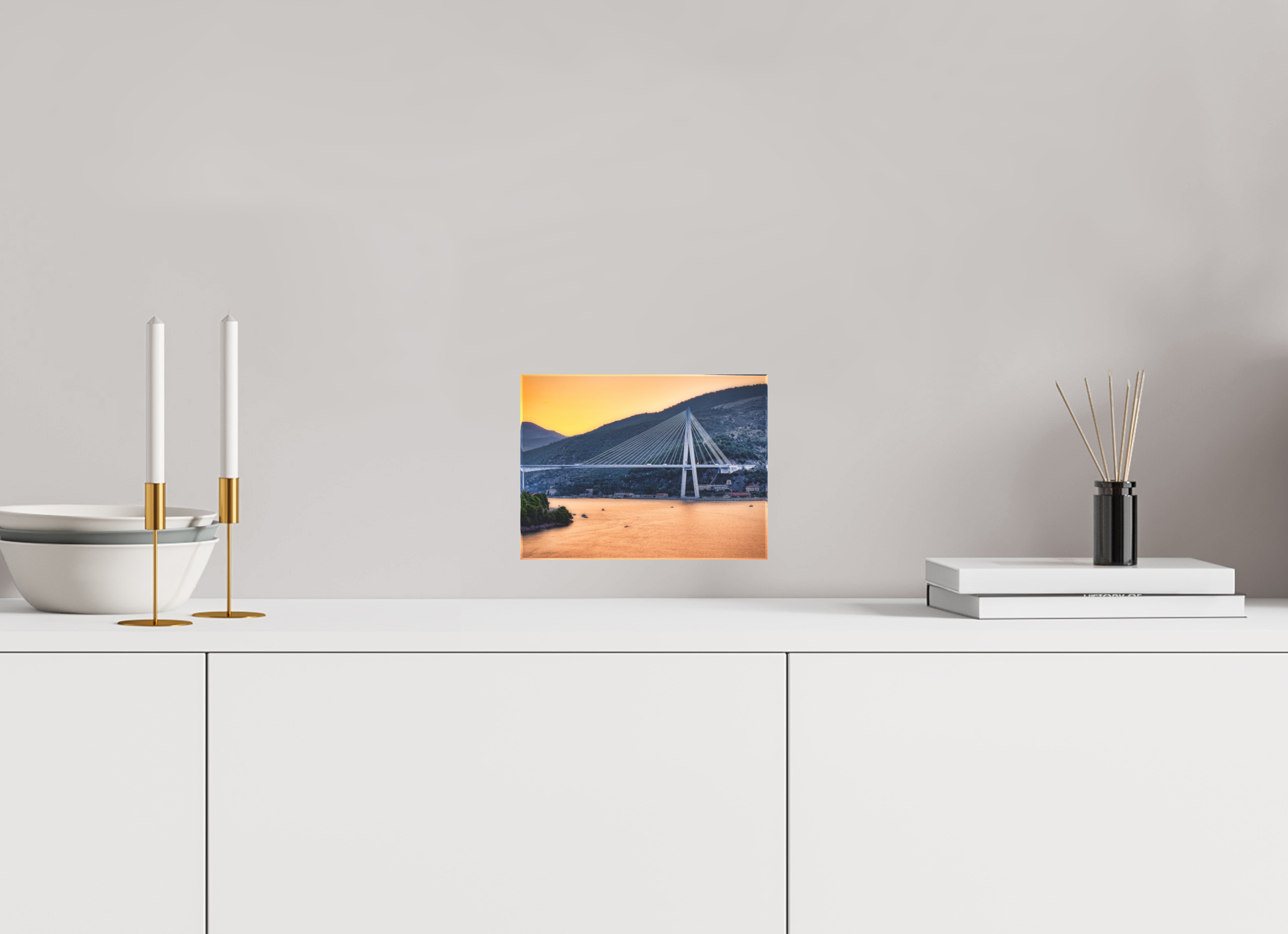 8 x 6″, Acrylic Block Gift Set Entering Dubrovnik